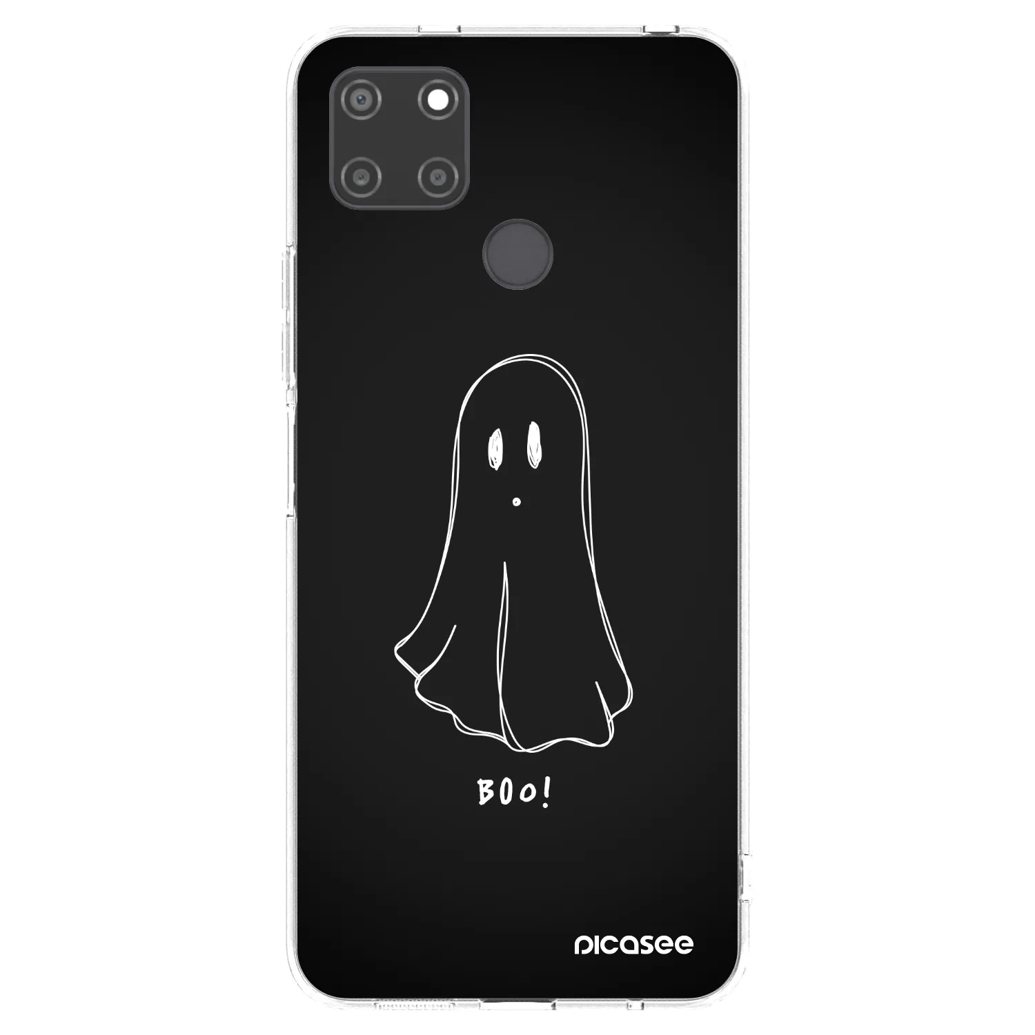 Picasee silikonový průhledný obal pro Realme C21Y - Ghost 2