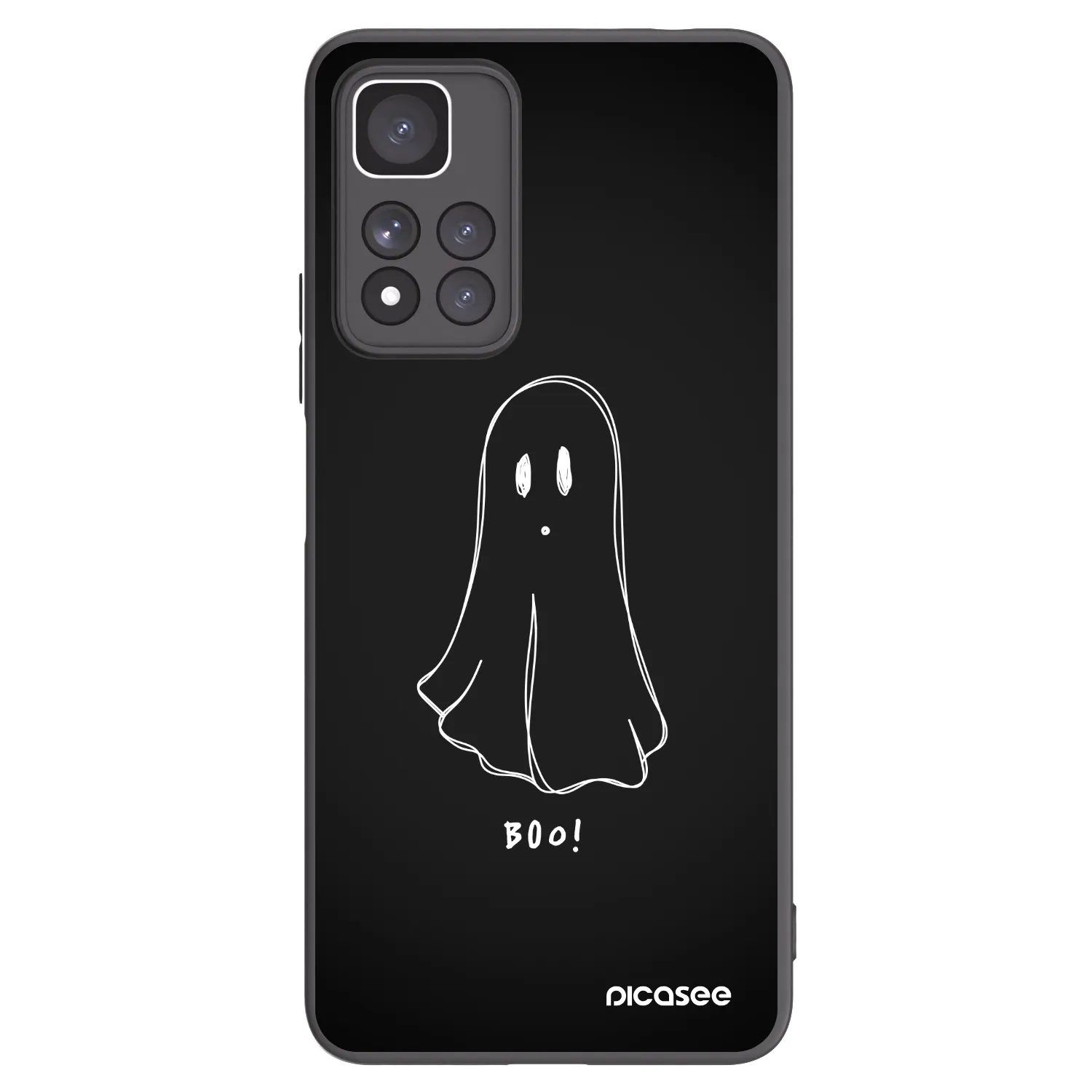 Picasee silikonový černý obal pro Xiaomi Redmi Note 11 Pro+ 5G - Ghost 2