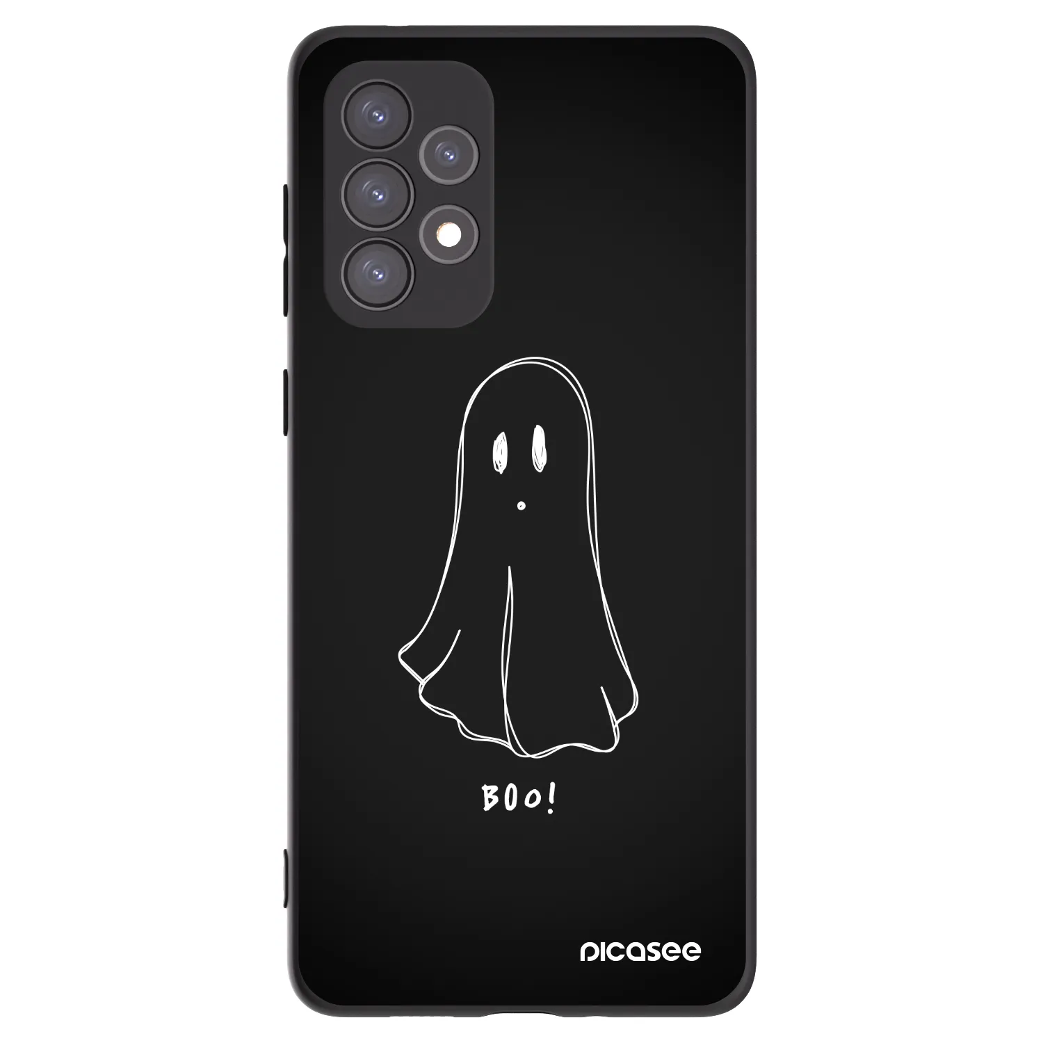 Picasee silikonový černý obal pro Samsung Galaxy A73 5G - Ghost 2