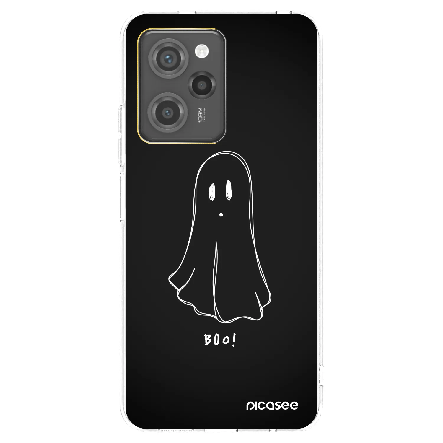 Picasee silikonový černý obal pro Xiaomi Poco X5 Pro - Ghost 2