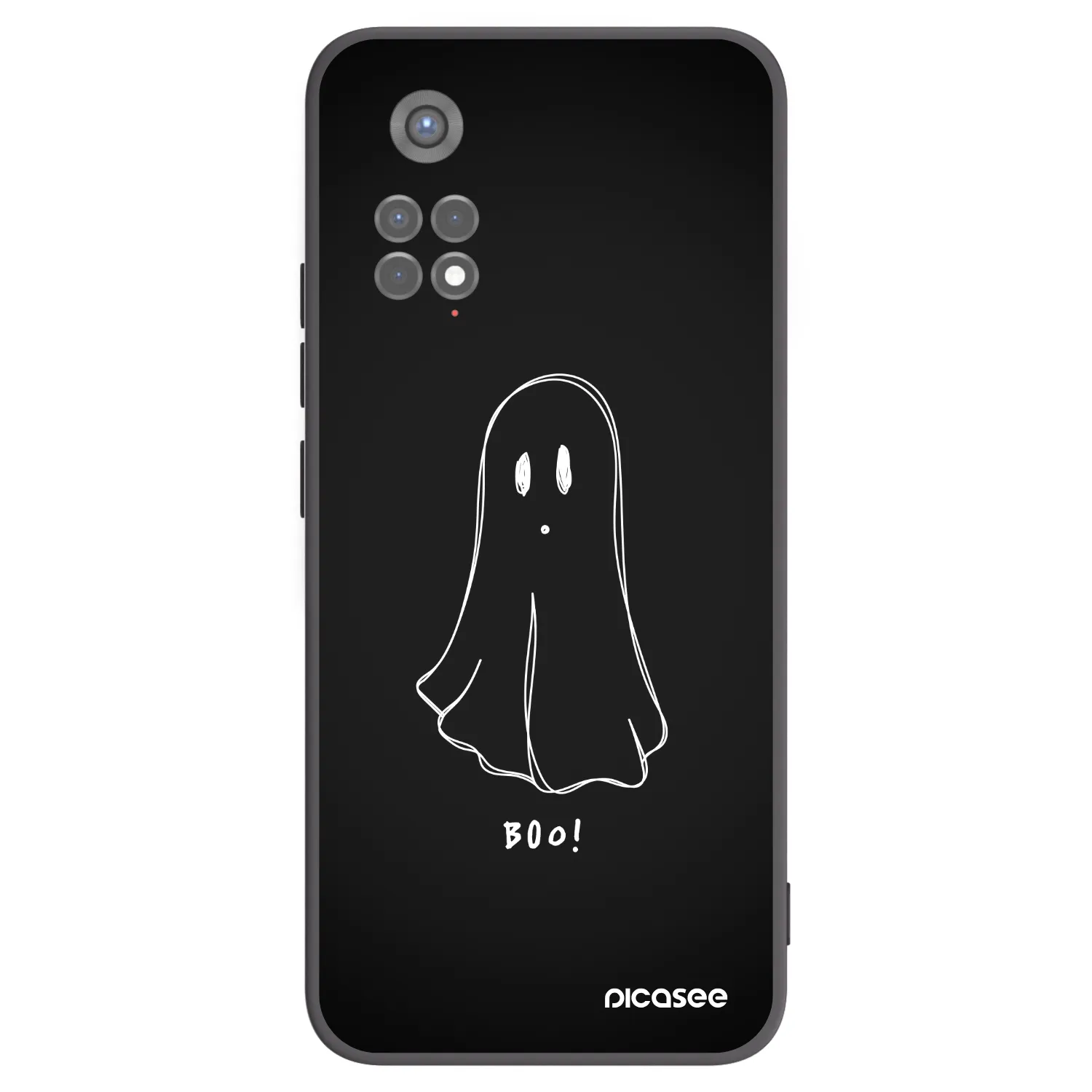 Picasee silikonový černý obal pro Xiaomi Redmi Note 11S 5G - Ghost 2