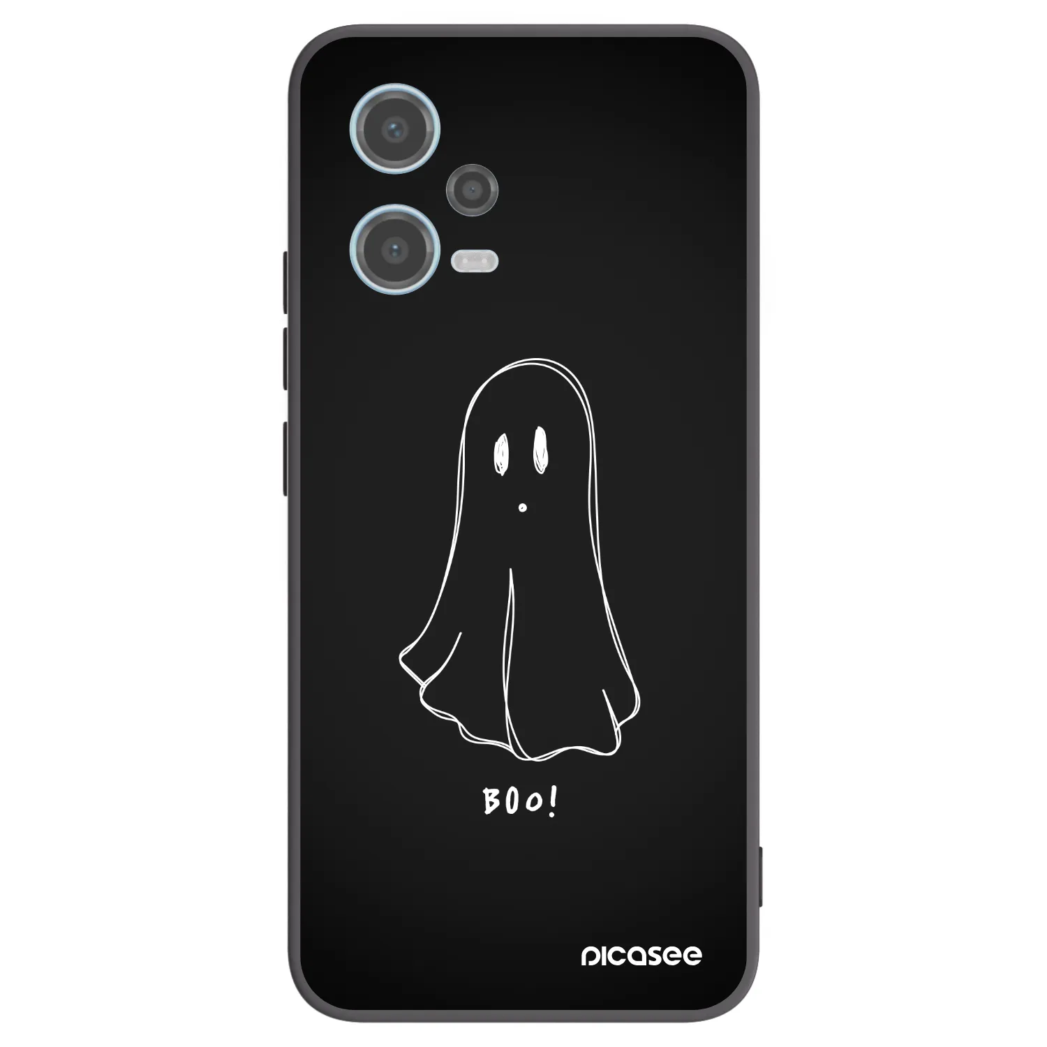 Picasee silikonový černý obal pro Xiaomi Redmi Note 12 5G - Ghost 2