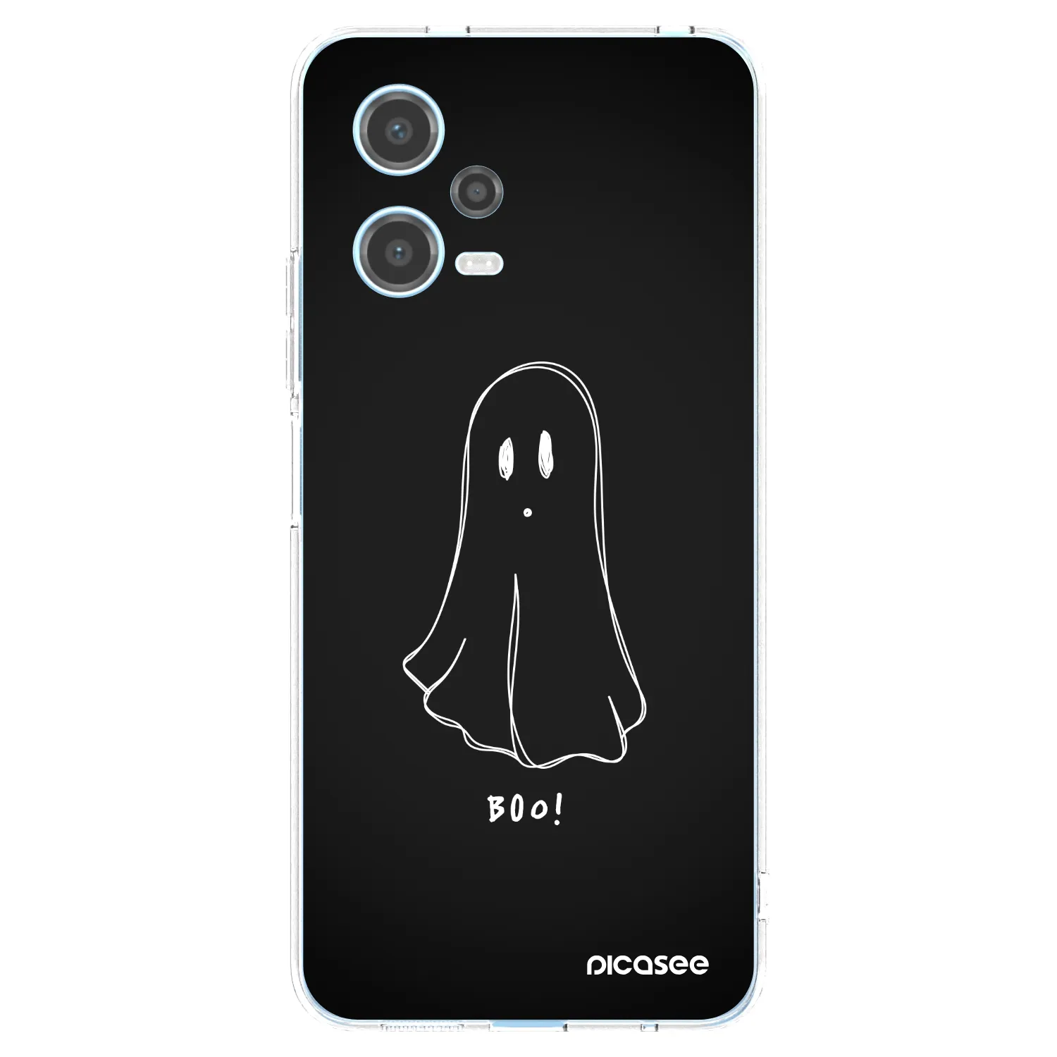 Picasee silikonový průhledný obal pro Xiaomi Redmi Note 12 5G - Ghost 2