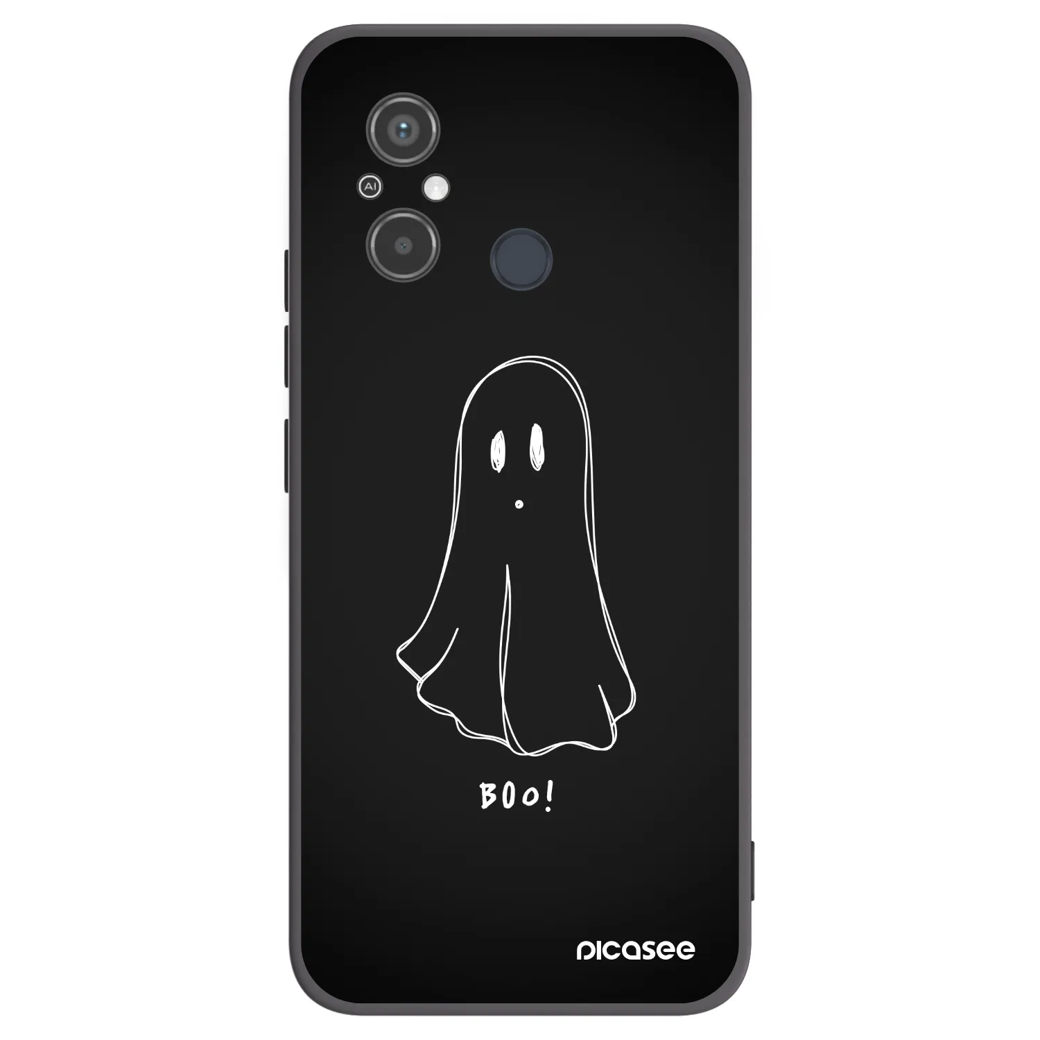 Picasee silikonový černý obal pro Xiaomi Redmi 12C - Ghost 2