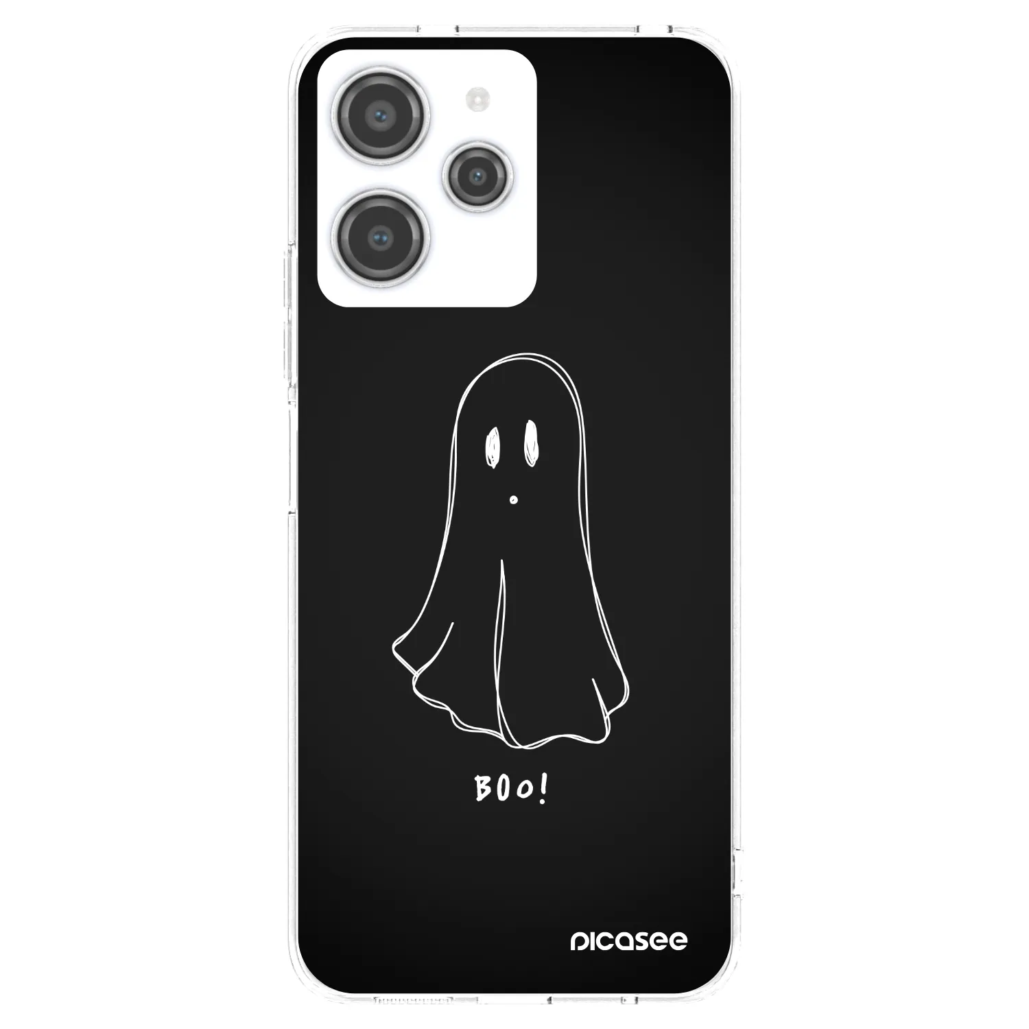 Picasee silikonový průhledný obal pro Xiaomi Redmi 12 4G - Ghost 2