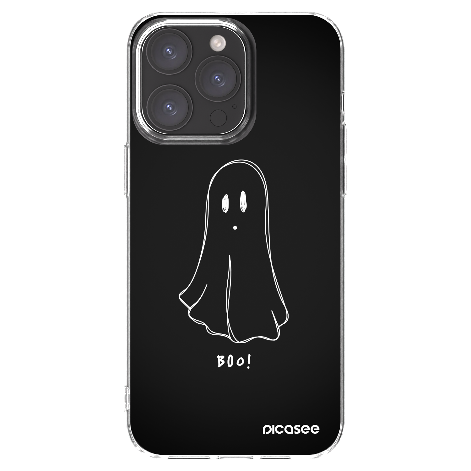 Picasee silikonový průhledný obal pro Apple iPhone 15 Pro Max - Ghost 2