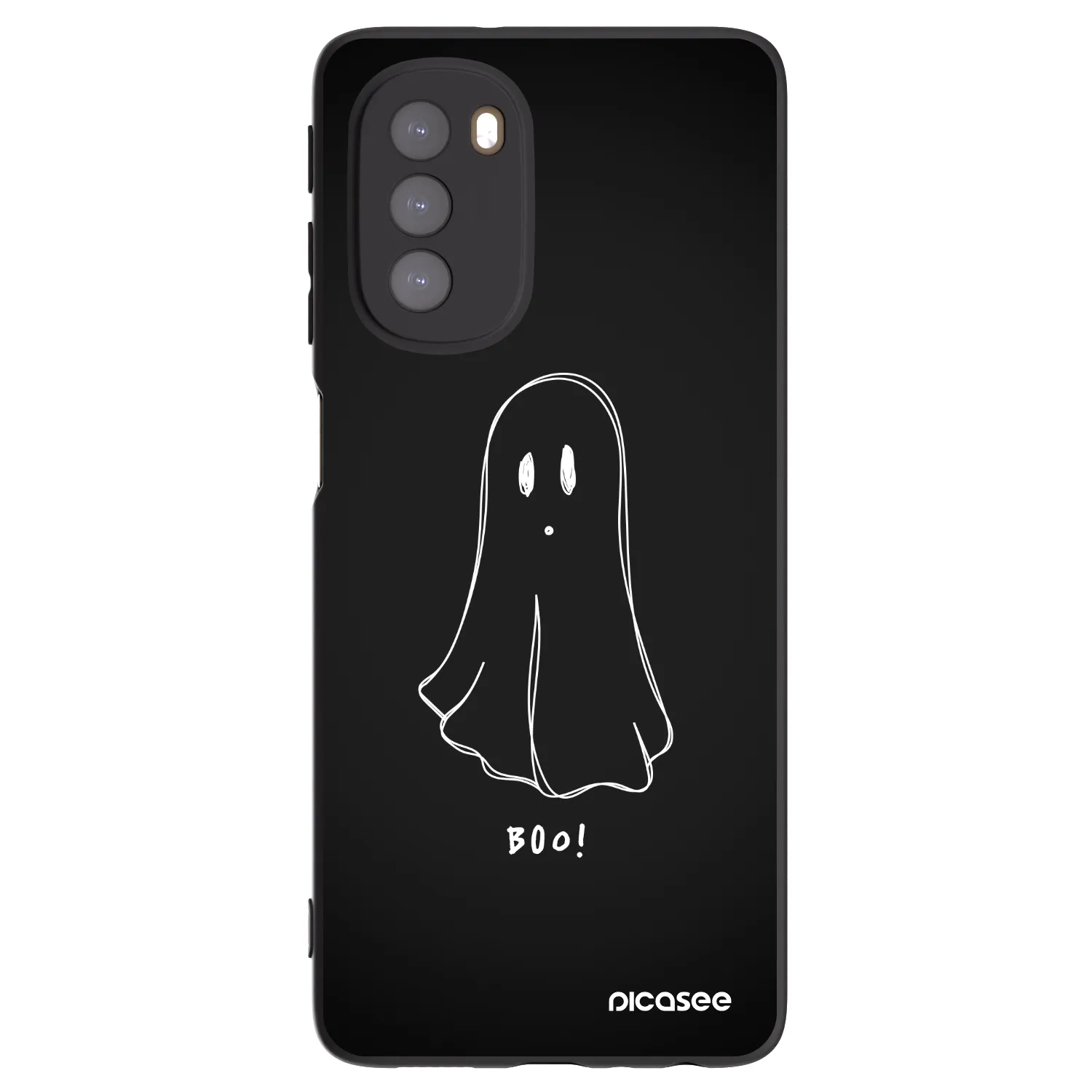 Picasee silikonový černý obal pro Motorola Moto G51 - Ghost 2