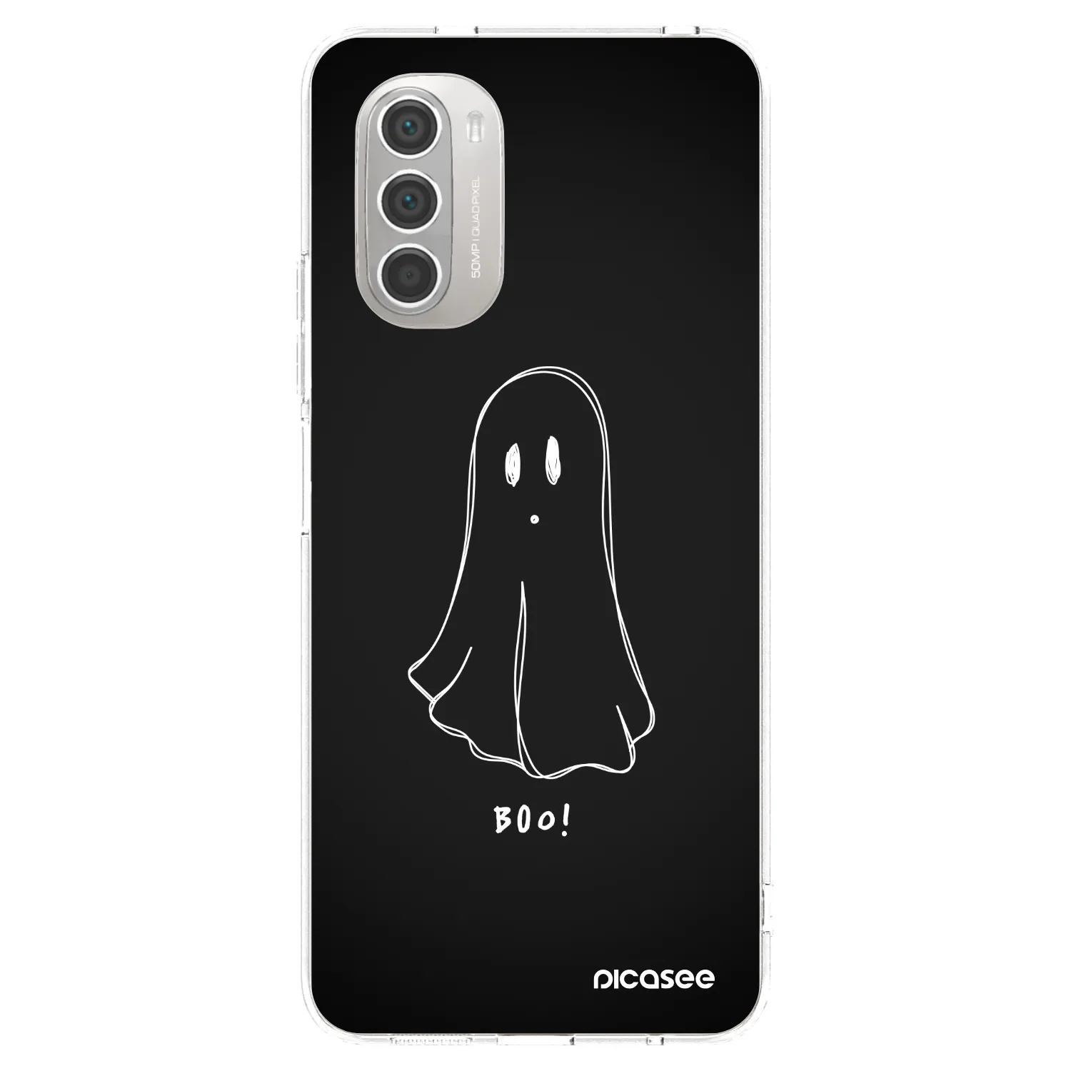 Picasee silikonový průhledný obal pro Motorola Moto G51 - Ghost 2