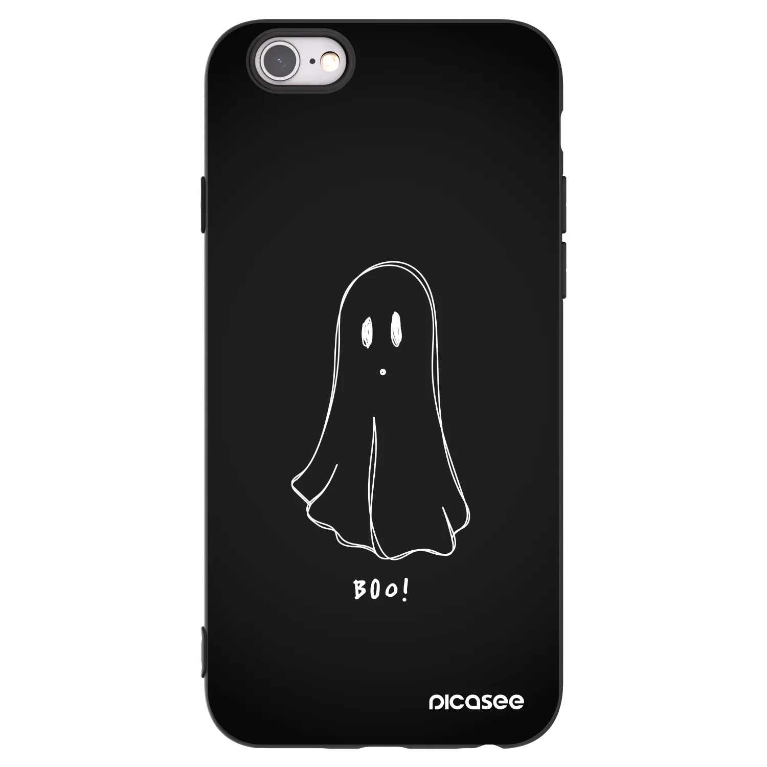 Picasee silikonový černý obal pro Apple iPhone 6/6S - Ghost 2