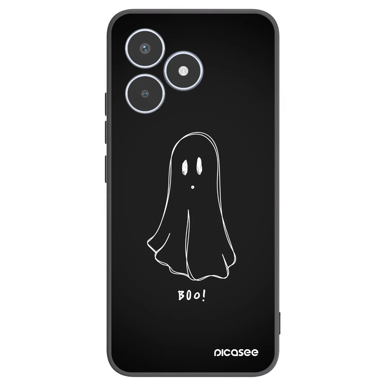 Picasee silikonový černý obal pro Realme C53 - Ghost 2