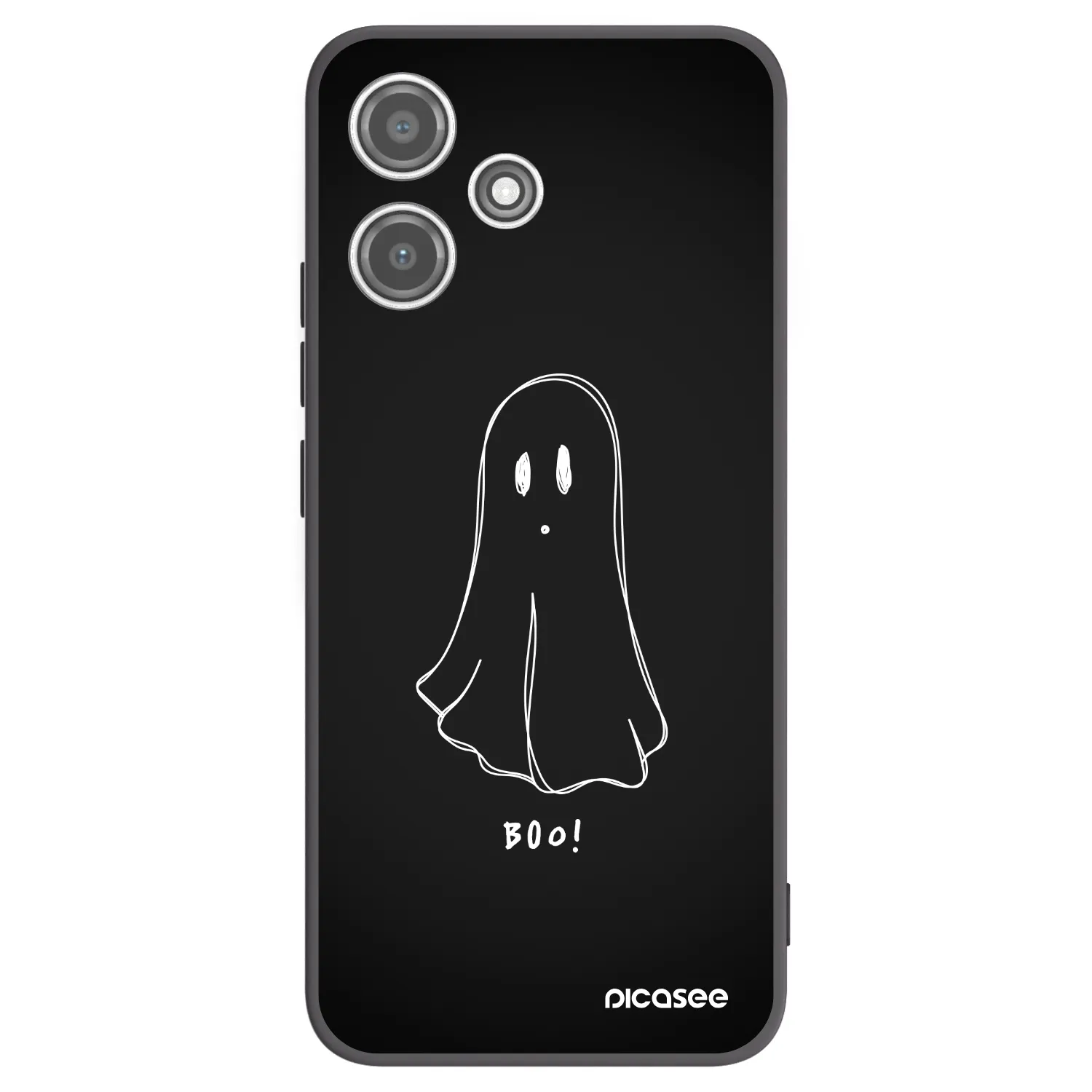 Picasee silikonový černý obal pro Xiaomi Redmi 12 5G - Ghost 2