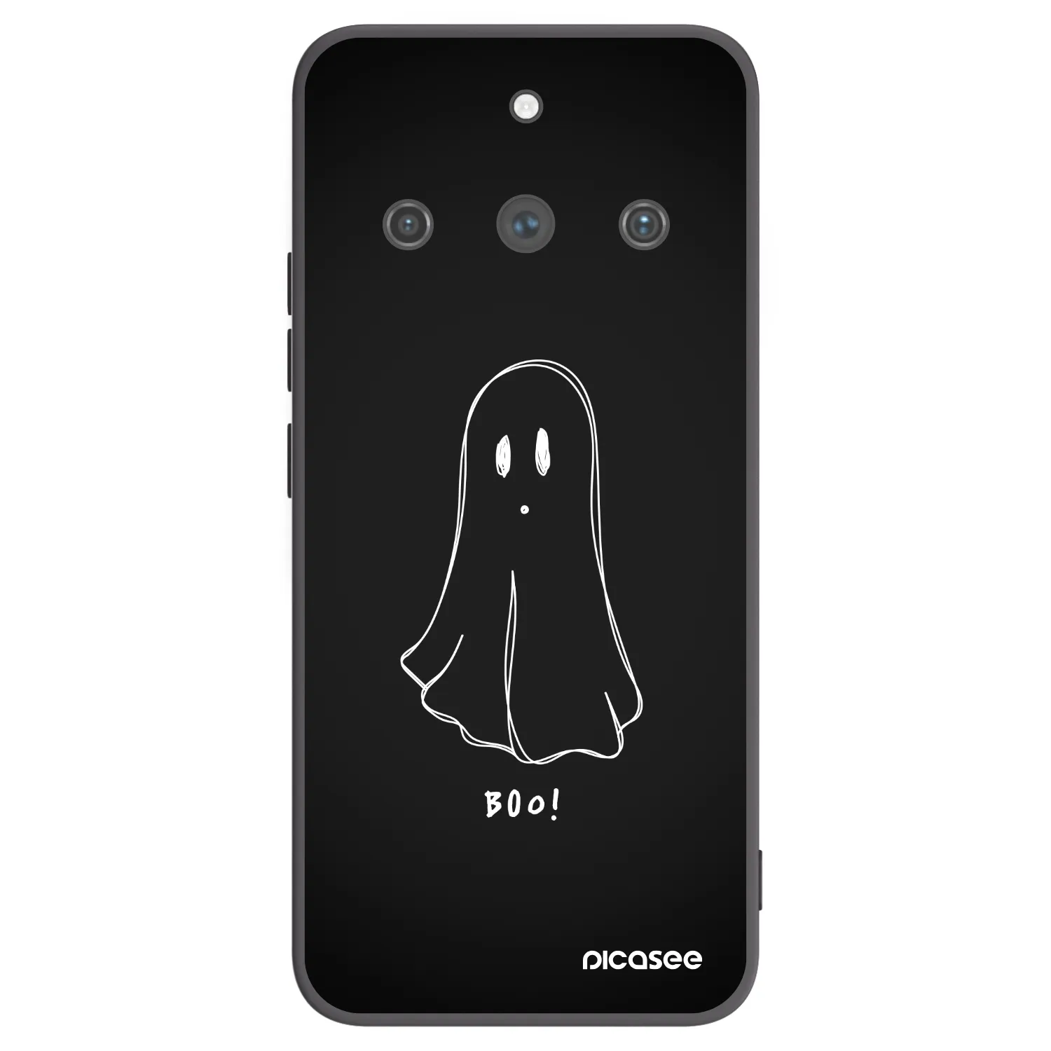 Picasee silikonový černý obal pro Realme 11 Pro+ - Ghost 2