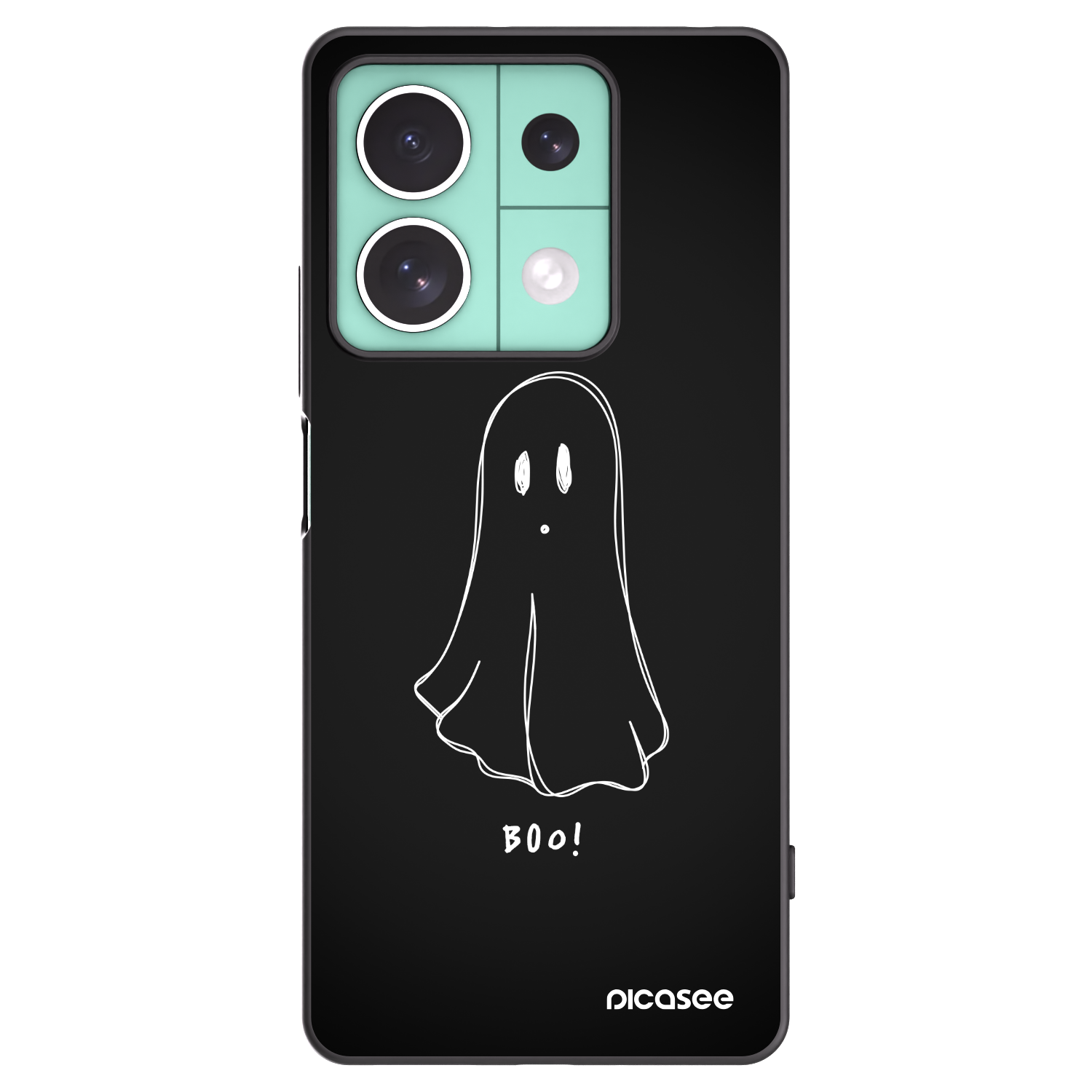 Picasee silikonový černý obal pro Xiaomi Redmi Note 13 5G - Ghost 2