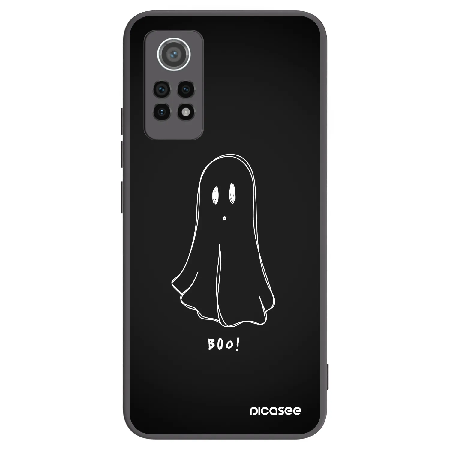 Picasee silikonový černý obal pro Xiaomi Redmi Note 12 Pro 4G - Ghost 2