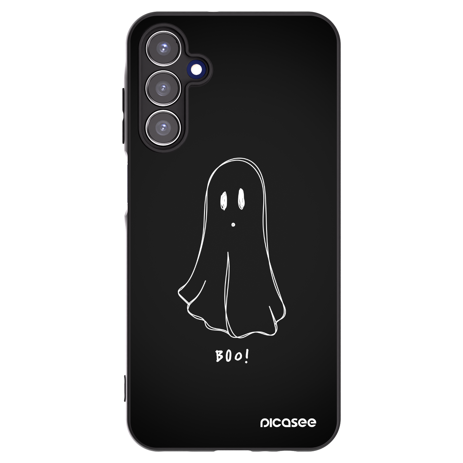 Picasee silikonový černý obal pro Samsung Galaxy A15 A155F 4G - Ghost 2