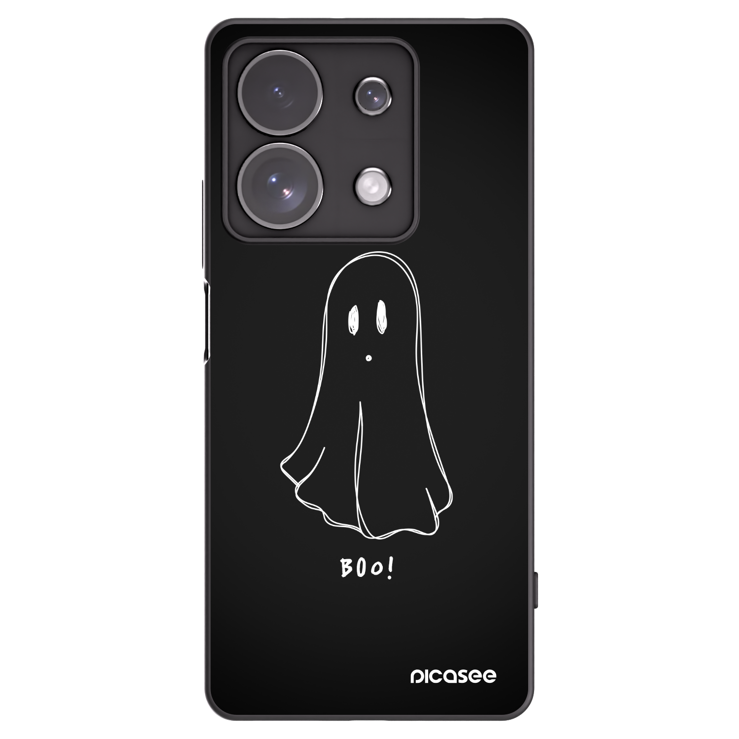 Picasee silikonový černý obal pro Xiaomi Redmi Note 13 Pro 4G - Ghost 2