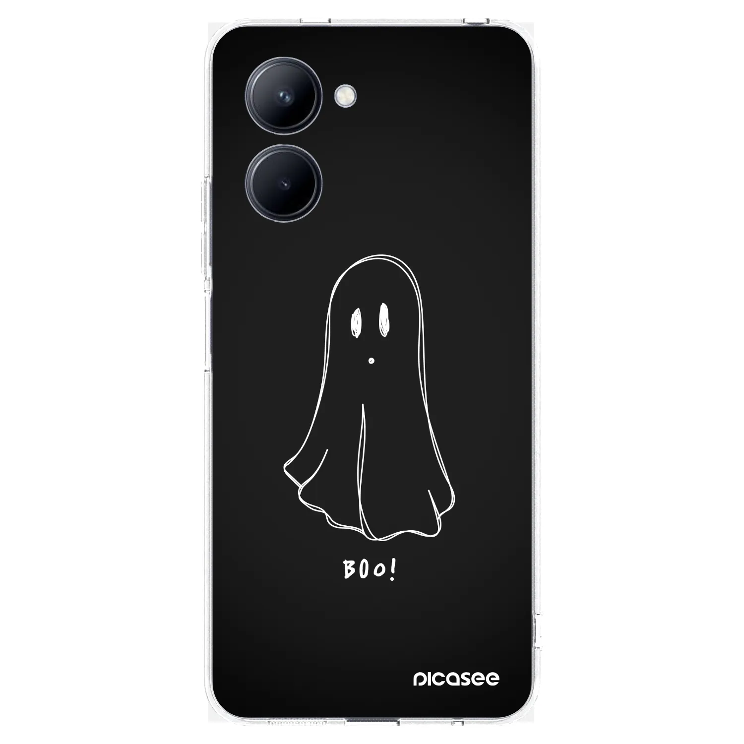 Picasee silikonový průhledný obal pro Realme C33 (2023) - Ghost 2