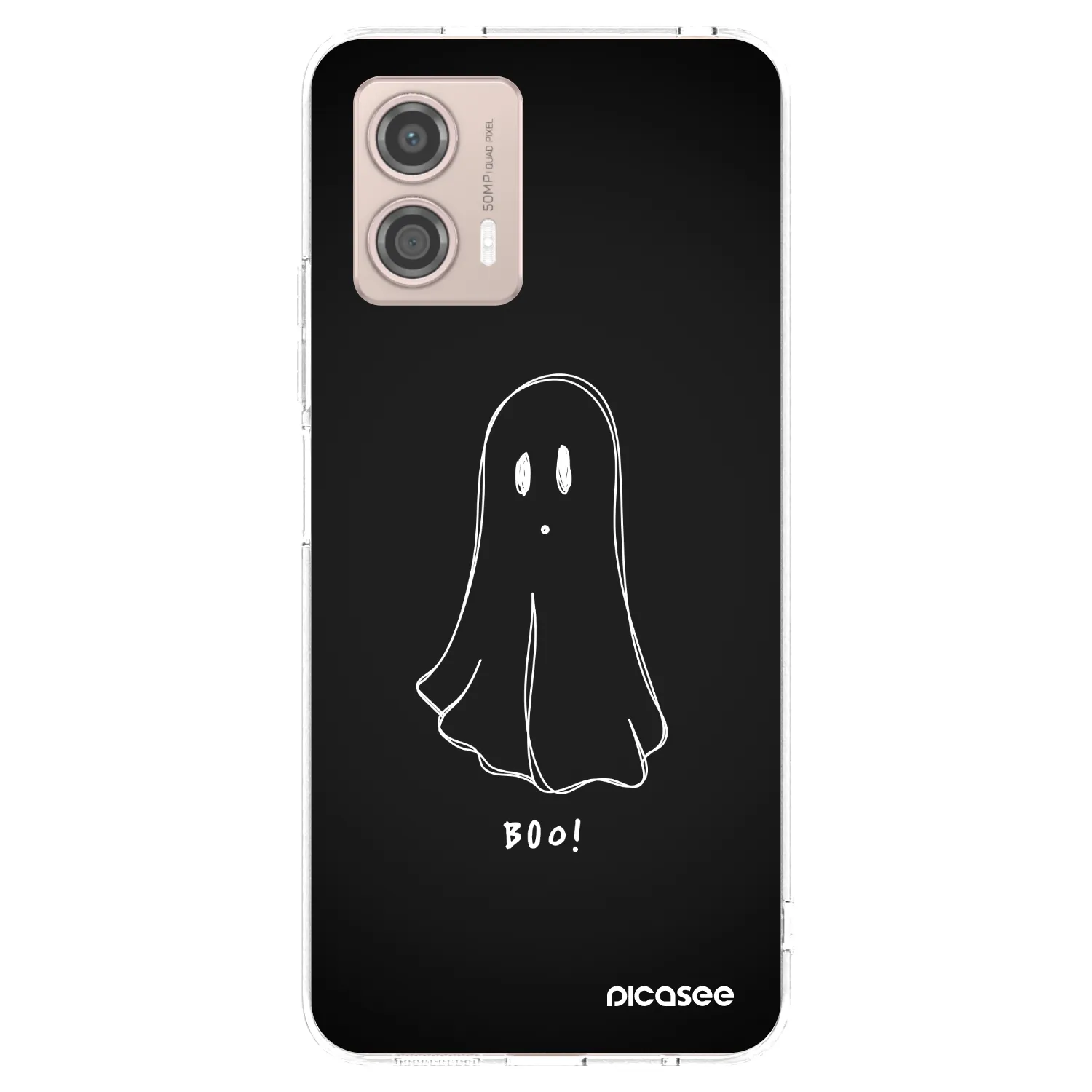 Picasee silikonový průhledný obal pro Motorola Moto G53 5G - Ghost 2