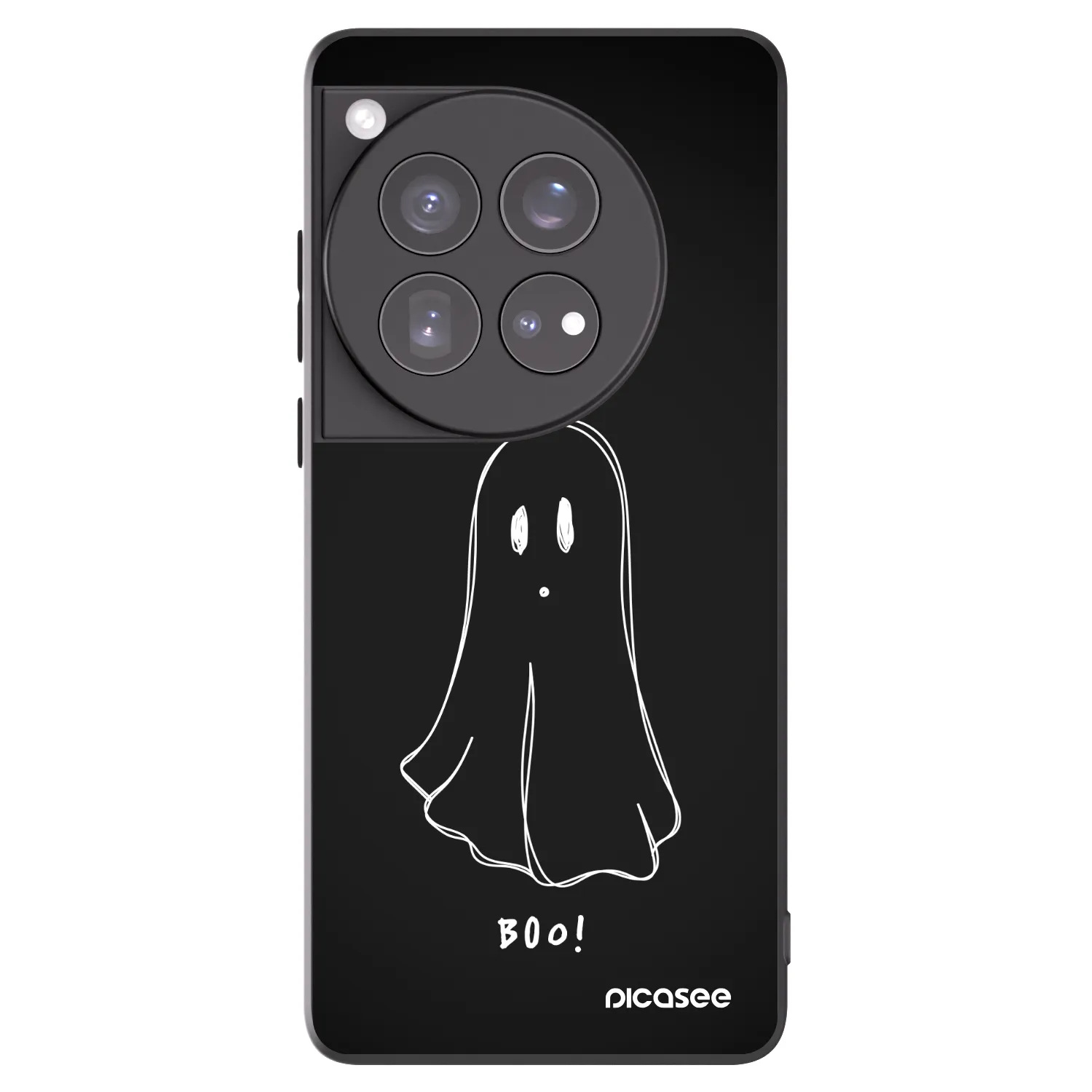 Picasee silikonový černý obal pro OnePlus 12 5G - Ghost 2