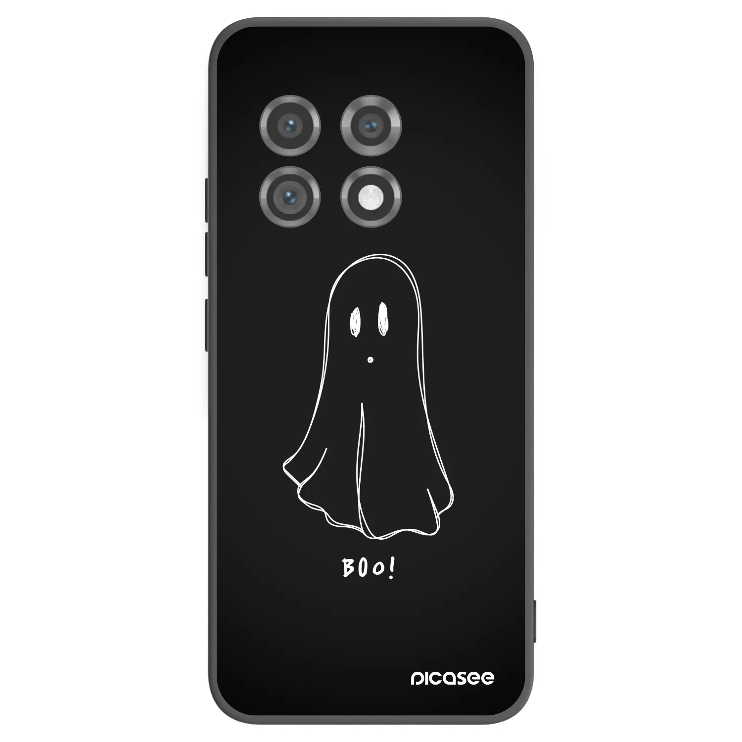 Picasee silikonový černý obal pro OnePlus 11 5G - Ghost 2
