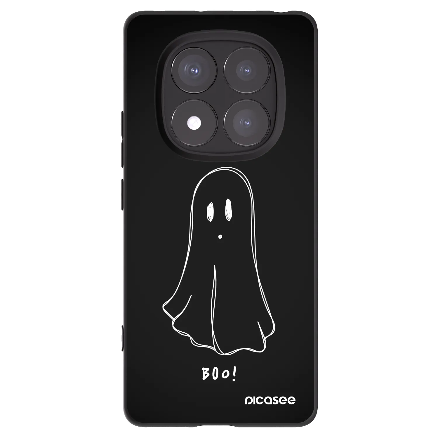 Picasee silikonový černý obal pro Xiaomi Redmi Note 14 Pro+ 5G - Ghost 2