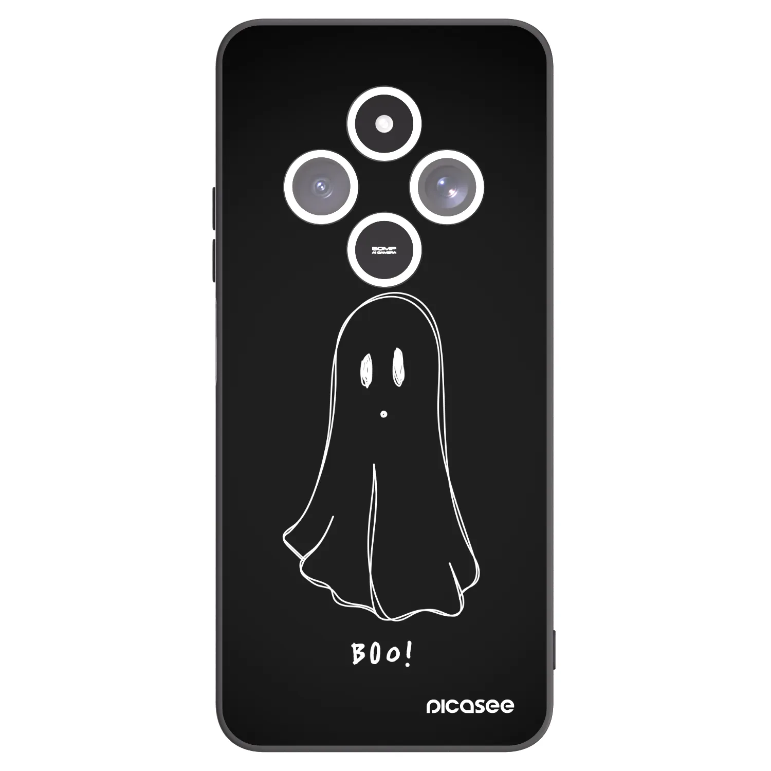 Picasee silikonový černý obal pro Xiaomi Redmi 14C - Ghost 2