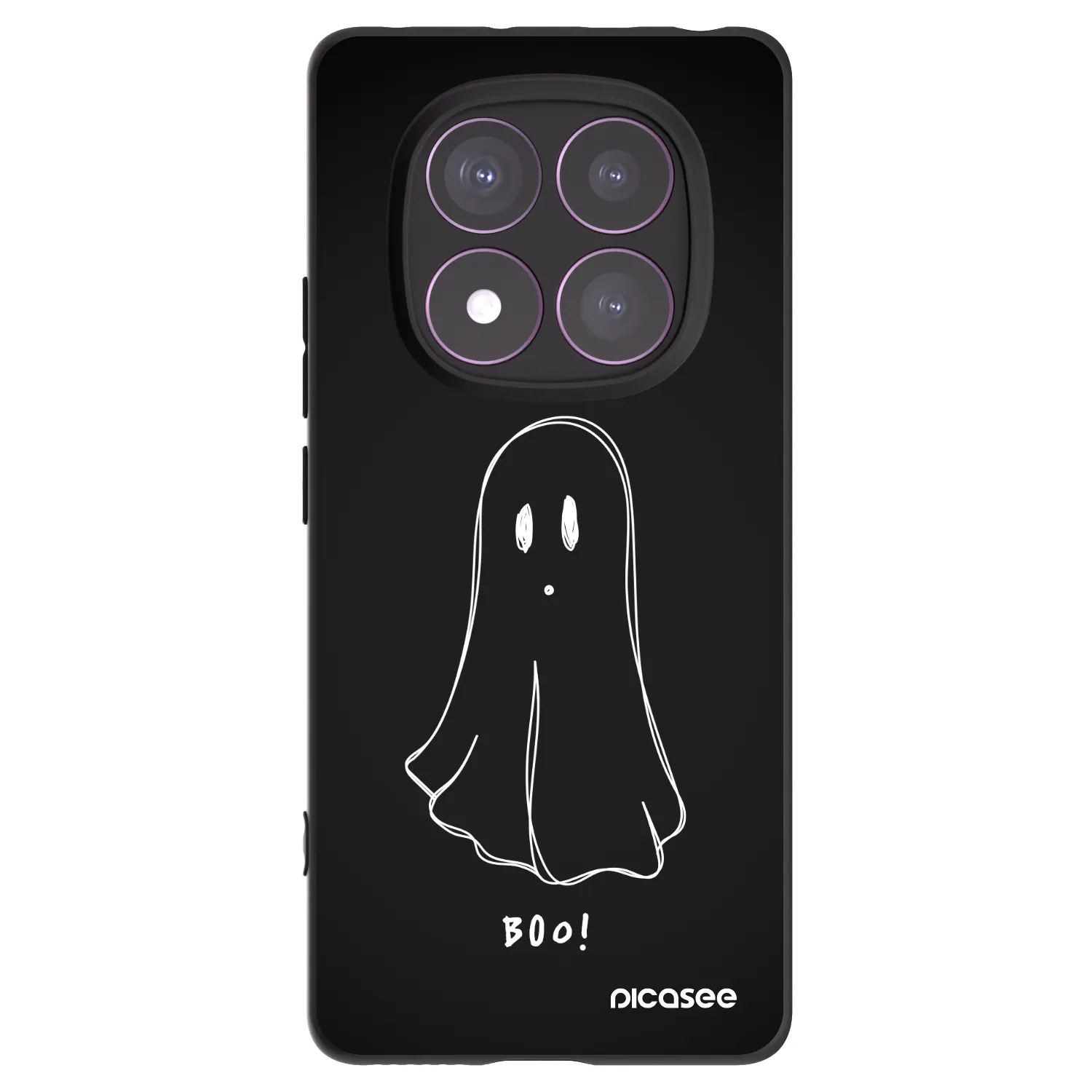 Picasee silikonový černý obal pro Xiaomi Redmi Note 14 Pro 4G - Ghost 2