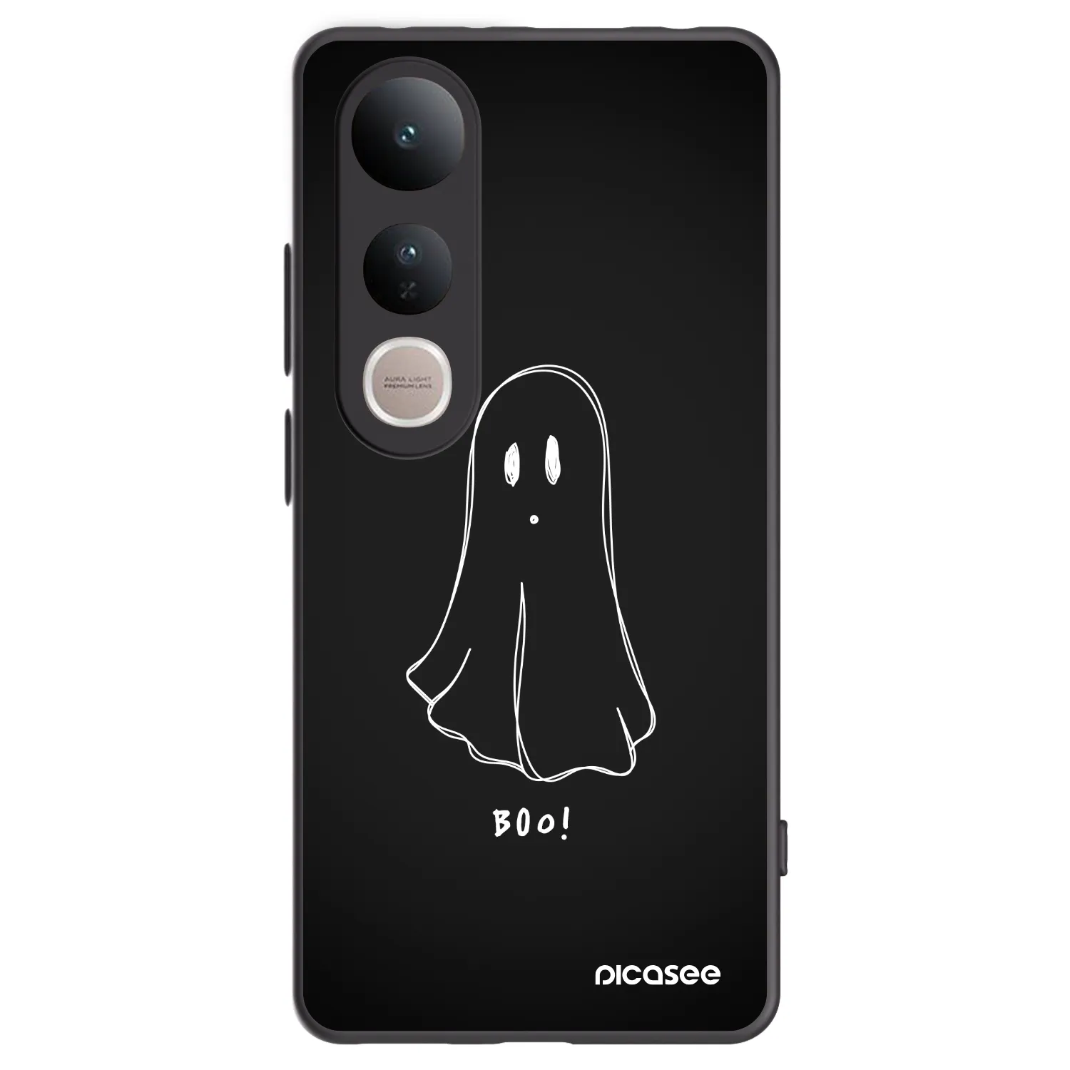 Picasee silikonový černý obal pro Vivo V50 Lite 5G - Ghost 2