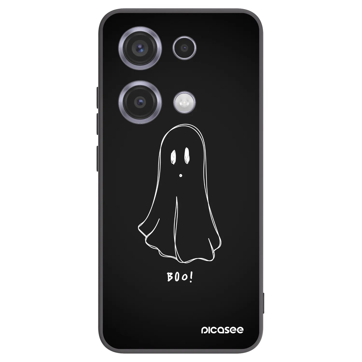 Picasee silikonový černý obal pro Xiaomi Redmi Note 14S - Ghost 2