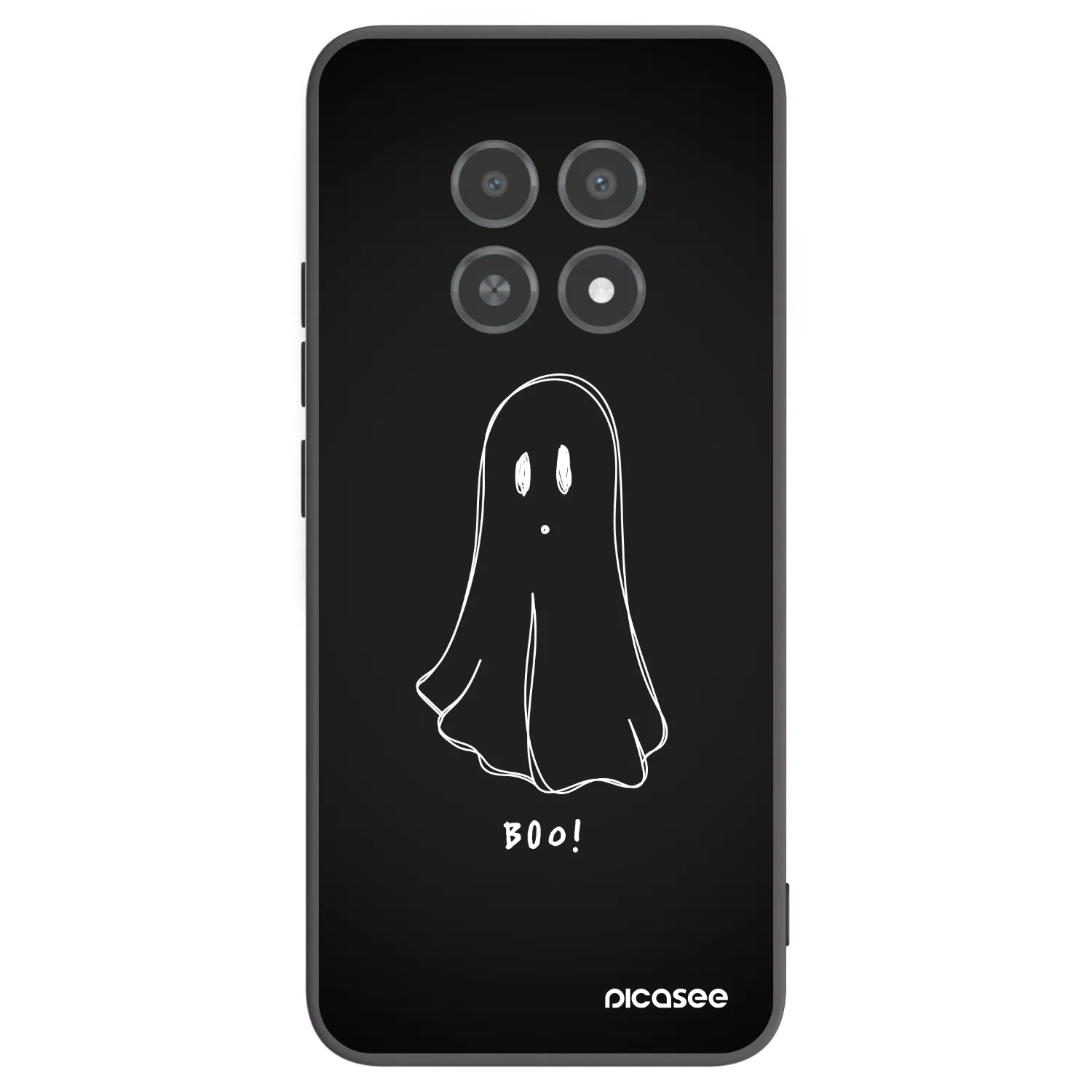Picasee silikonový černý obal pro Realme 12X - Ghost 2