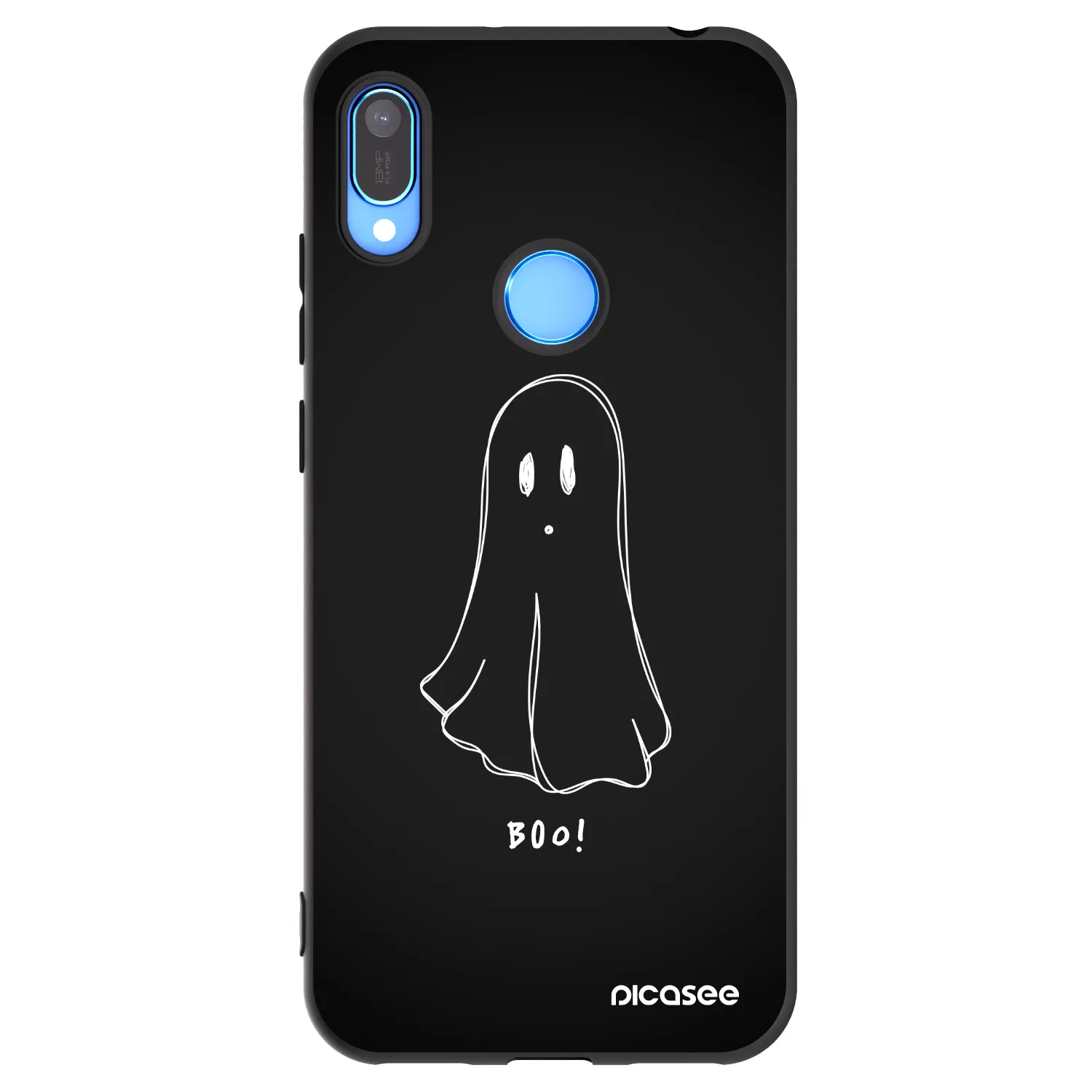 Picasee silikonový černý obal pro Huawei Y6 2019 - Ghost 2