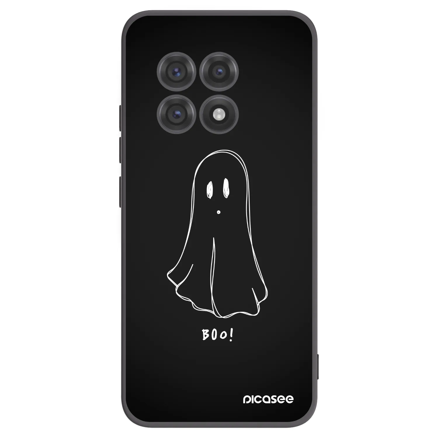 Picasee silikonový černý obal pro OnePlus 13R 5G - Ghost 2