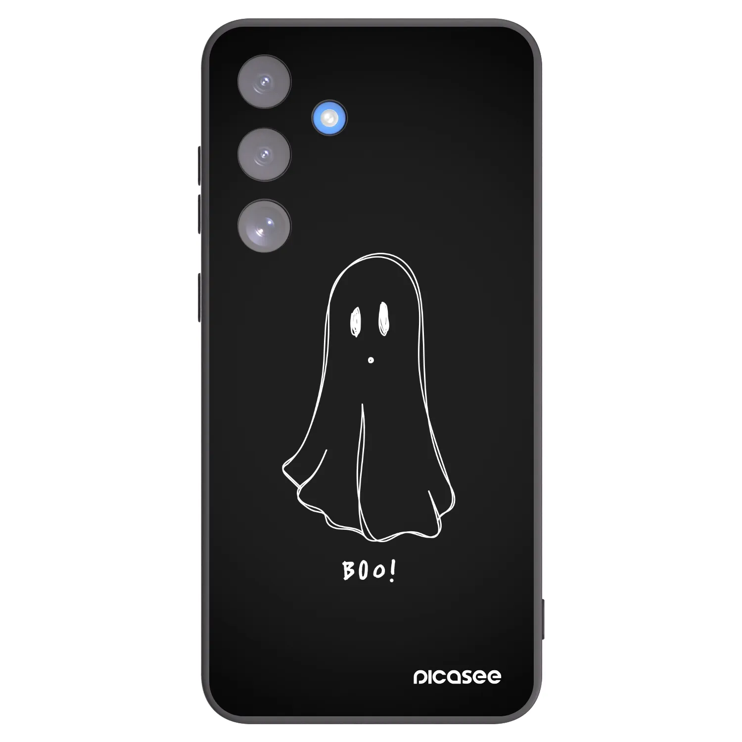 Picasee silikonový černý obal pro Samsung Galaxy S25 FE 5G - Ghost 2