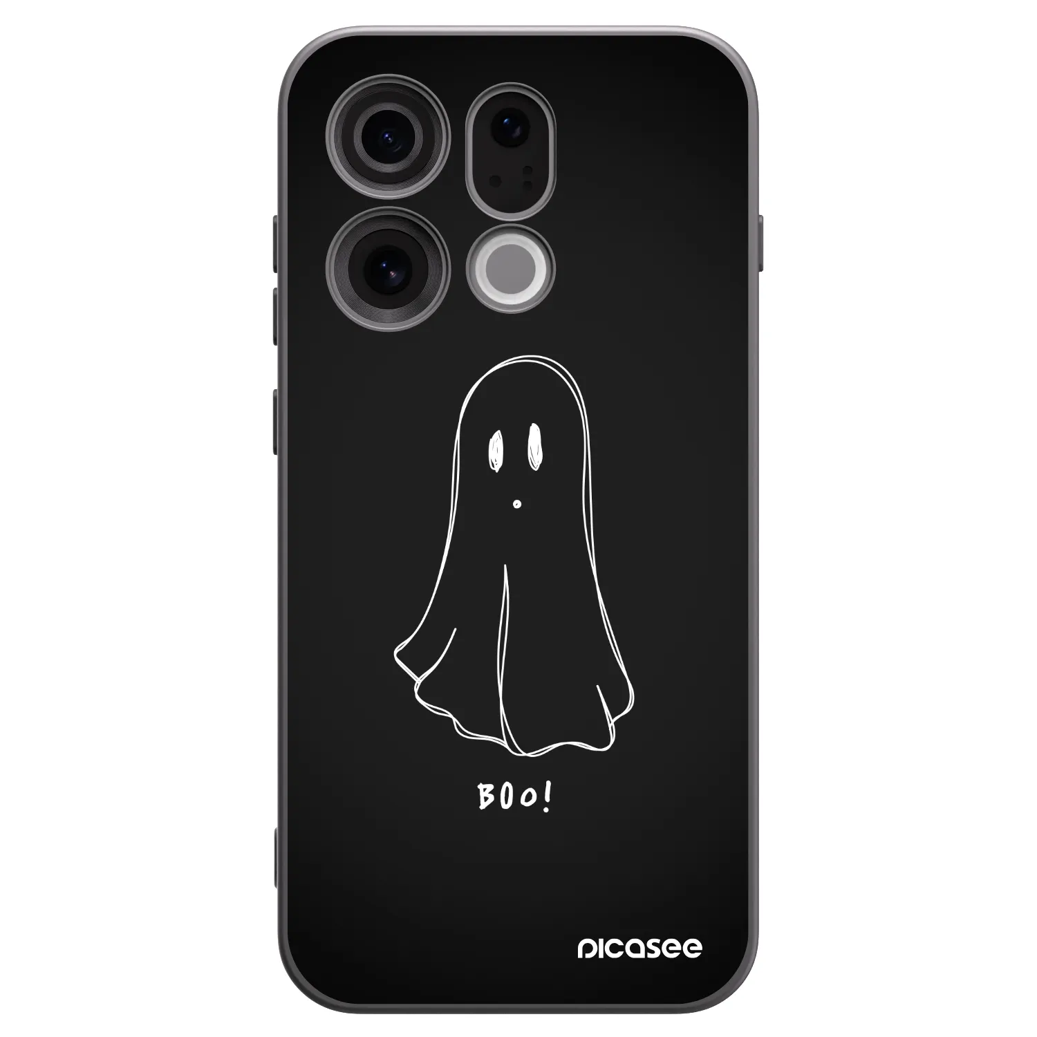 Picasee silikonový černý obal pro OPPO Find X9 - Ghost 2