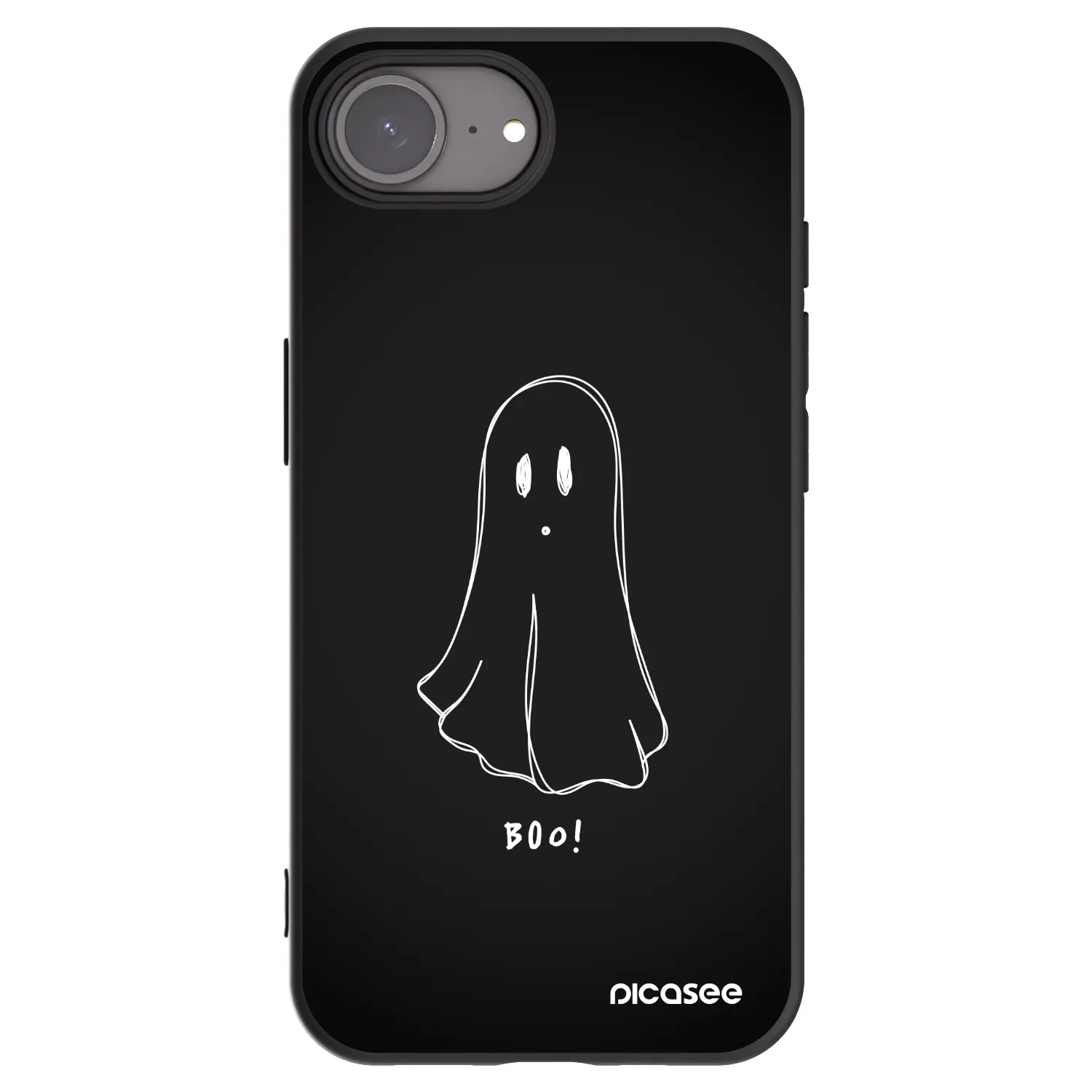 Picasee silikonový černý obal pro Apple iPhone 17e - Ghost 2