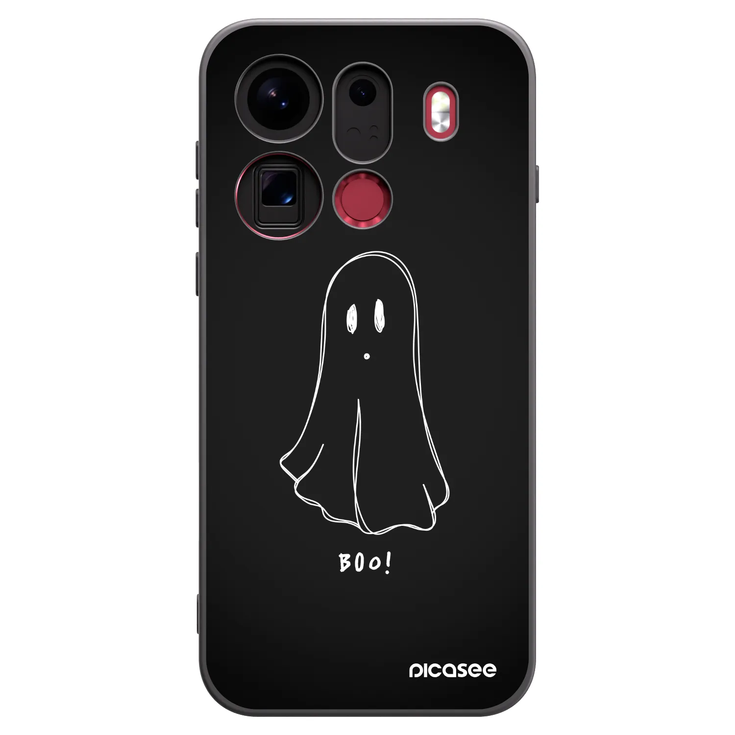 Picasee silikonový černý obal pro OPPO Find X9 Pro - Ghost 2