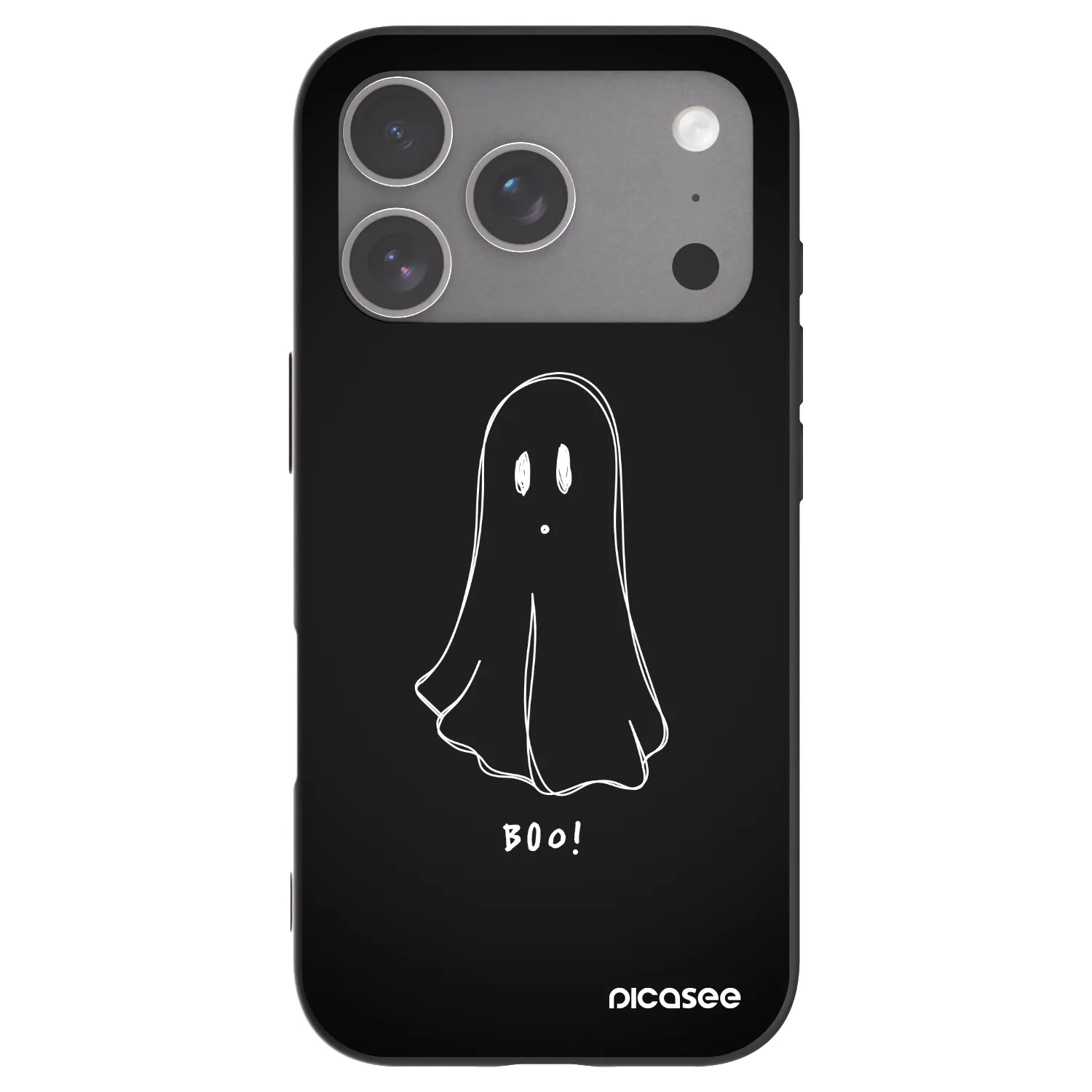 Picasee silikonový černý obal pro Apple iPhone 18 Pro - Ghost 2