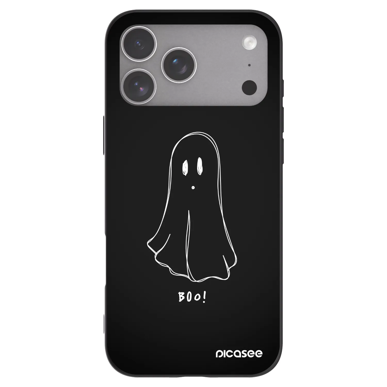 Picasee silikonový černý obal pro Apple iPhone 18 Pro Max - Ghost 2