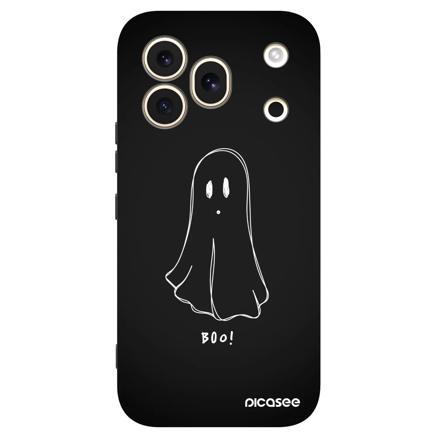 Picasee silikonový černý obal pro Honor 600 Pro - Ghost 2
