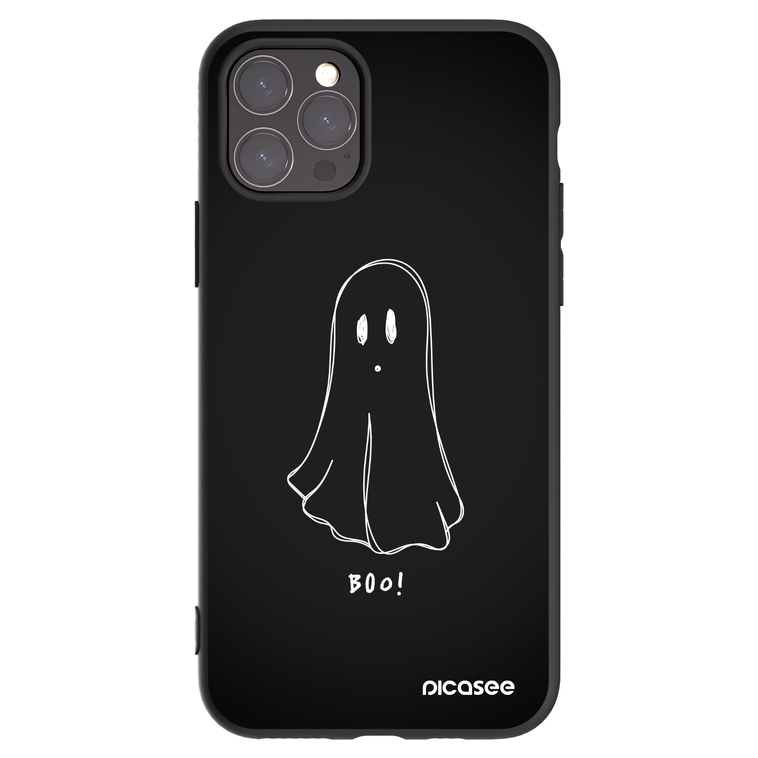 Picasee silikonový černý obal pro Apple iPhone 11 Pro - Ghost 2
