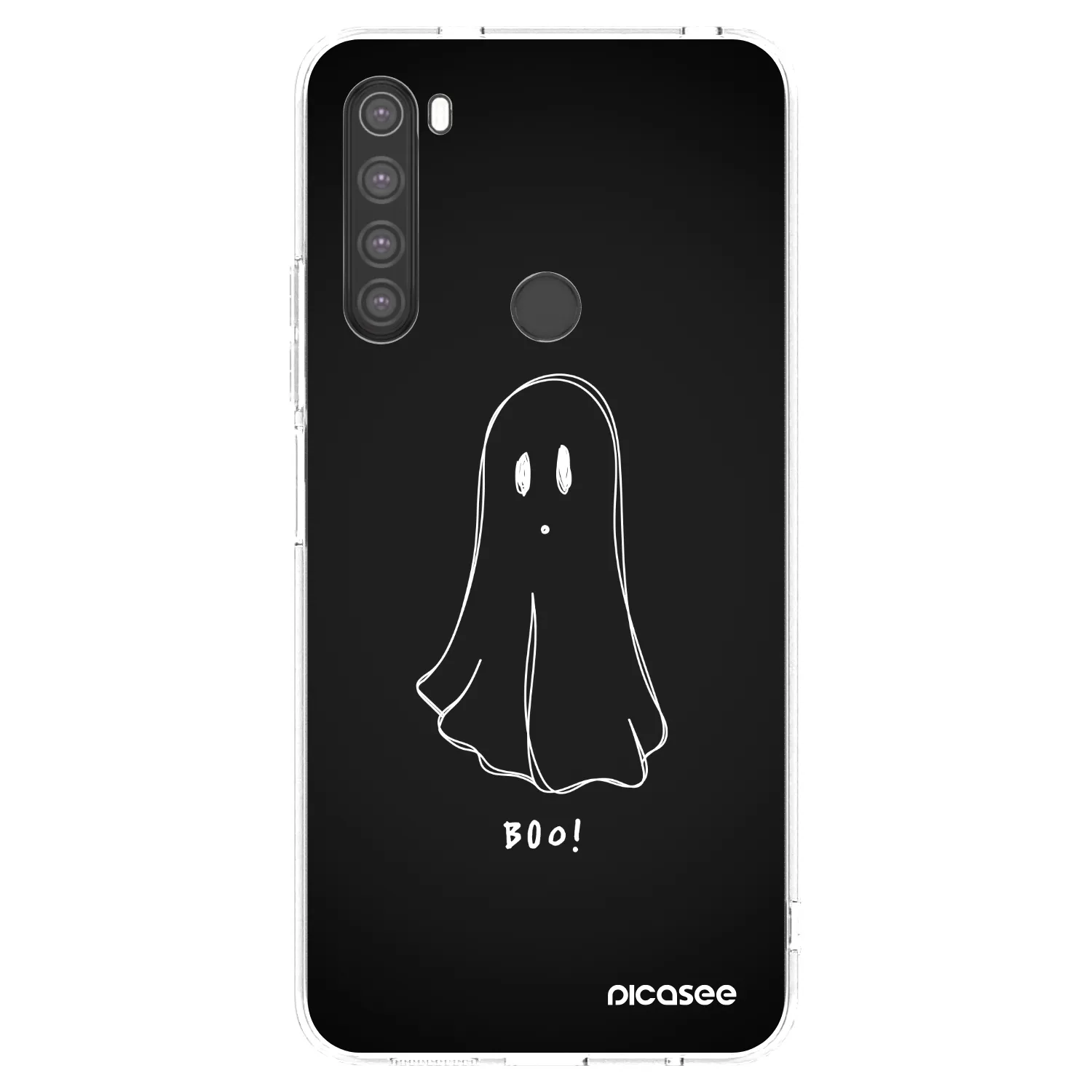 Picasee silikonový průhledný obal pro Xiaomi Redmi Note 8 - Ghost 2
