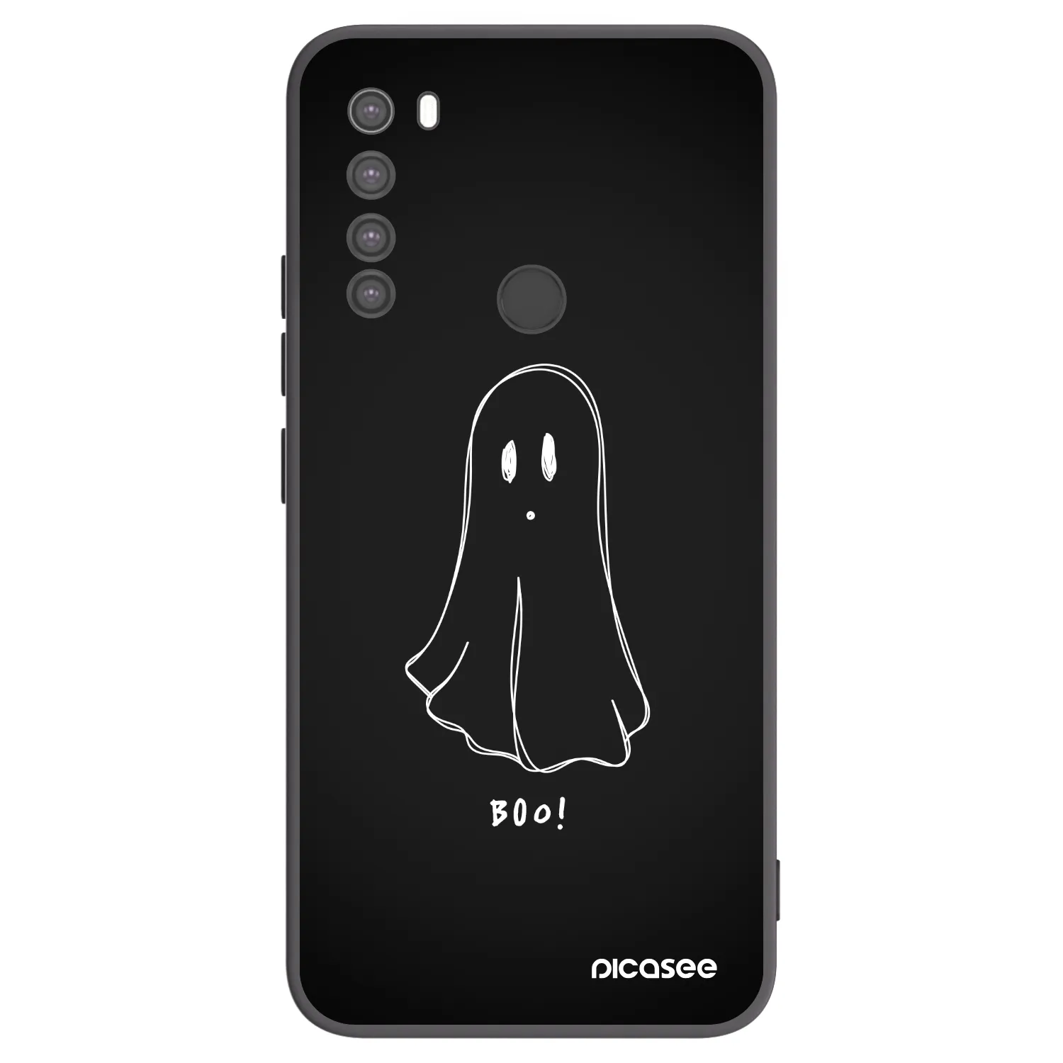 Picasee silikonový černý obal pro Xiaomi Redmi Note 8 - Ghost 2