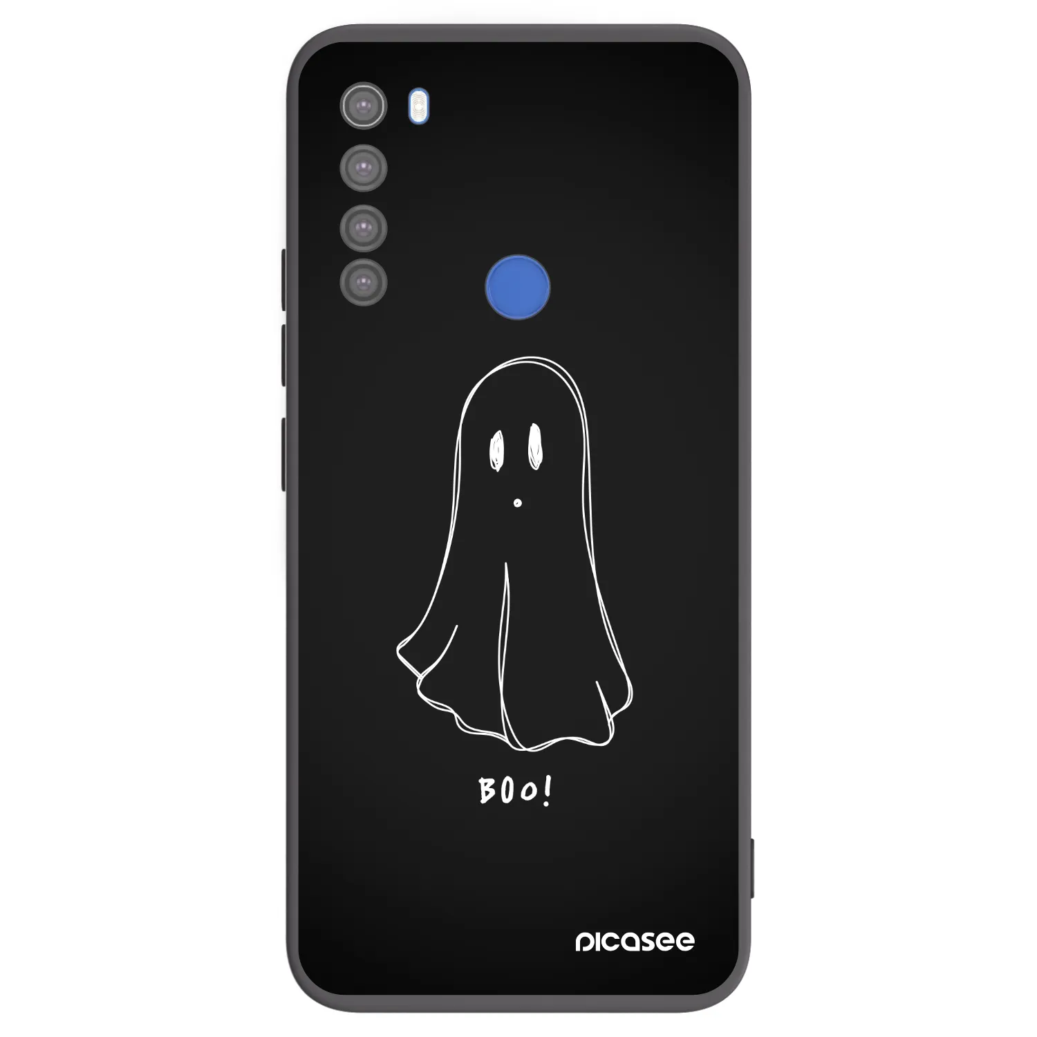 Picasee silikonový černý obal pro Xiaomi Redmi Note 8T - Ghost 2