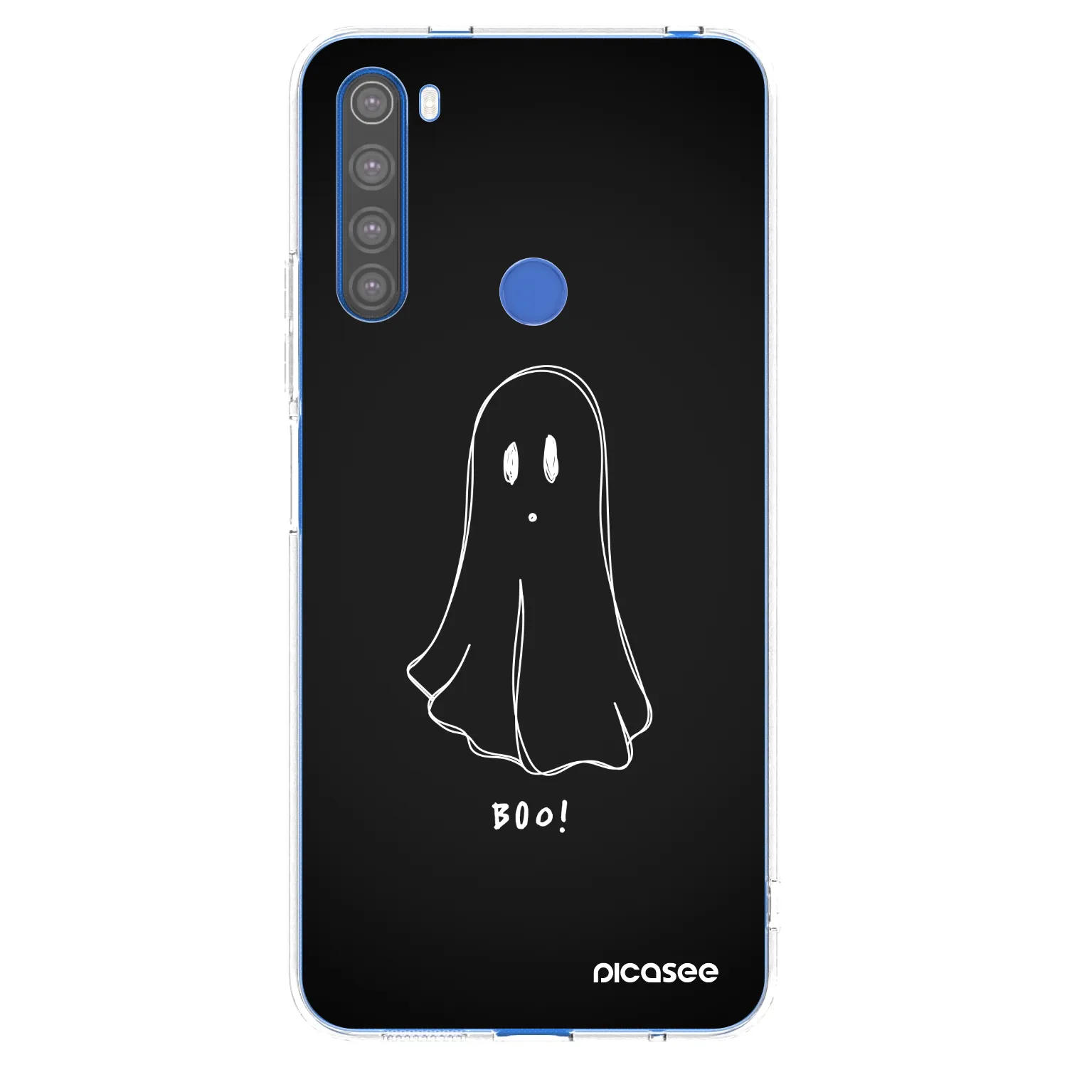 Picasee silikonový průhledný obal pro Xiaomi Redmi Note 8T - Ghost 2