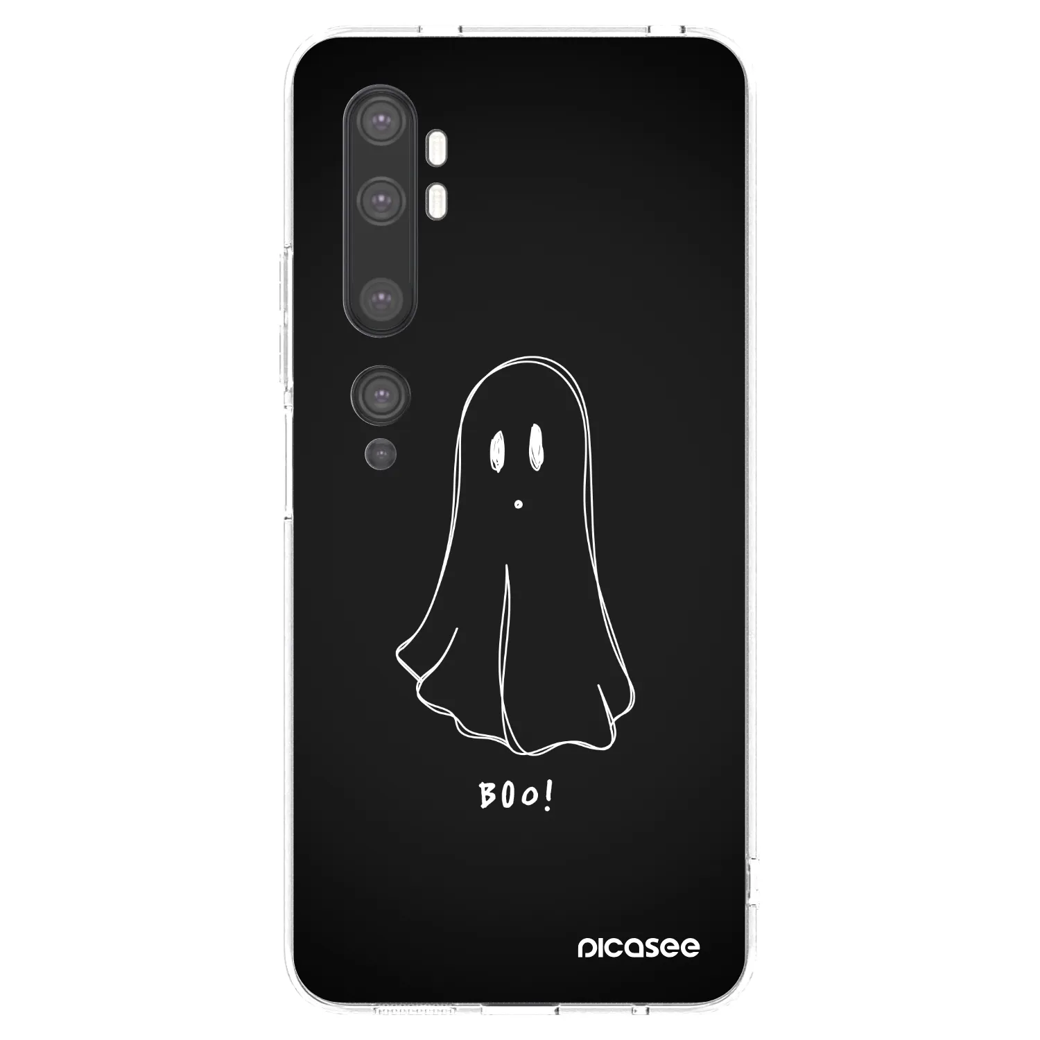 Picasee silikonový průhledný obal pro Xiaomi Mi Note 10 (Pro) - Ghost 2