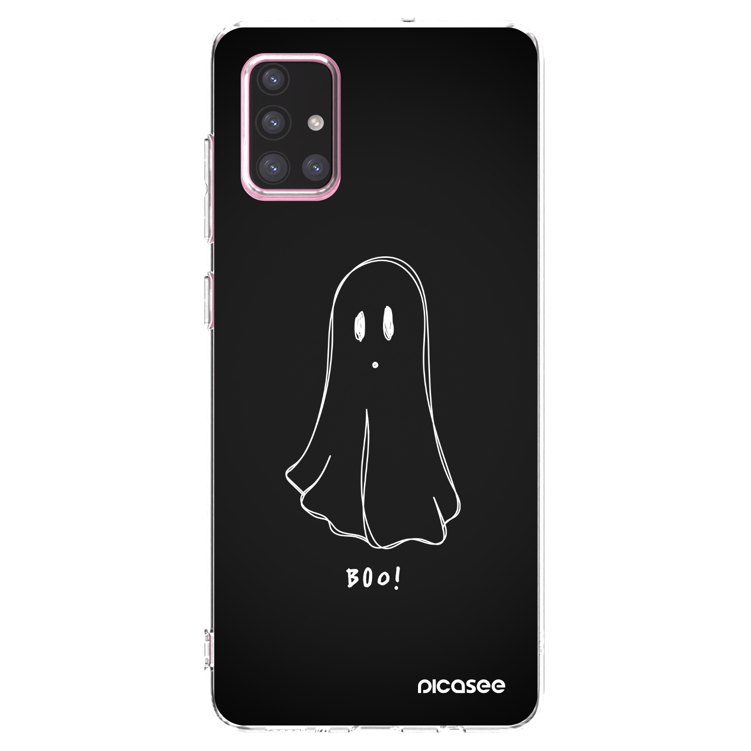 Picasee silikonový průhledný obal pro Samsung Galaxy A71 A715F - Ghost 2
