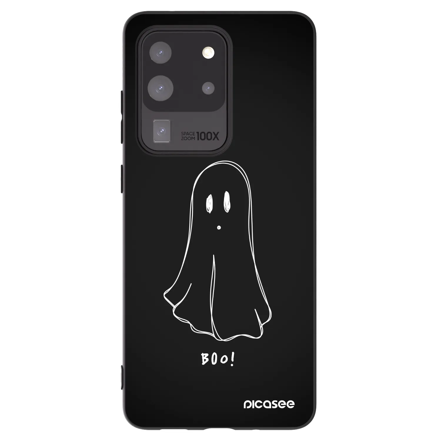 Picasee silikonový černý obal pro Samsung Galaxy S20 Ultra 5G G988F - Ghost 2
