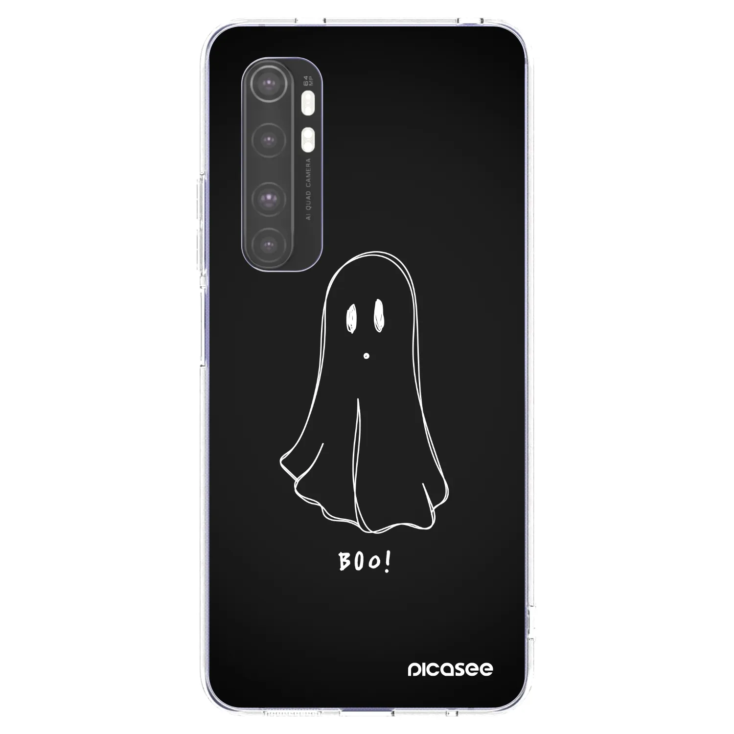 Picasee silikonový průhledný obal pro Xiaomi Mi Note 10 Lite - Ghost 2