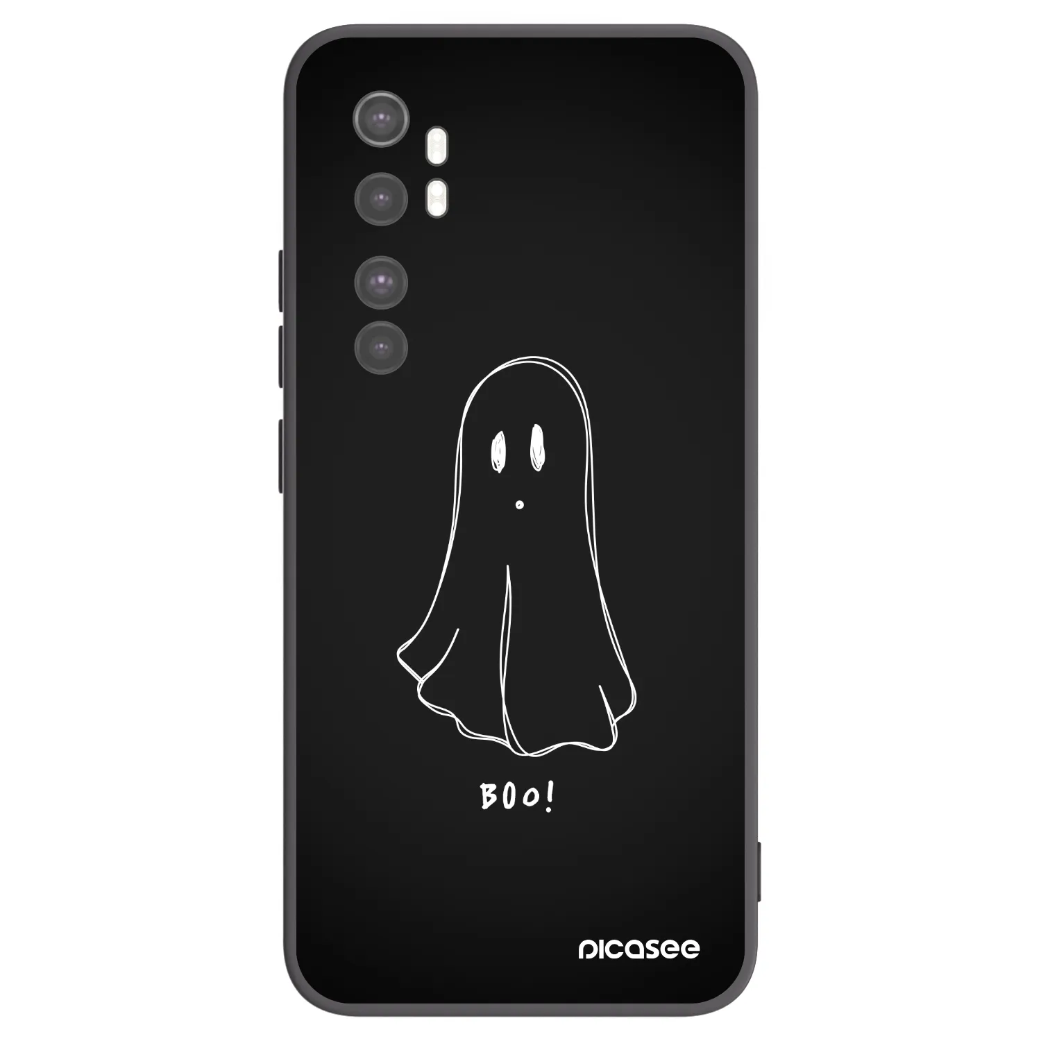 Picasee silikonový černý obal pro Xiaomi Mi Note 10 Lite - Ghost 2