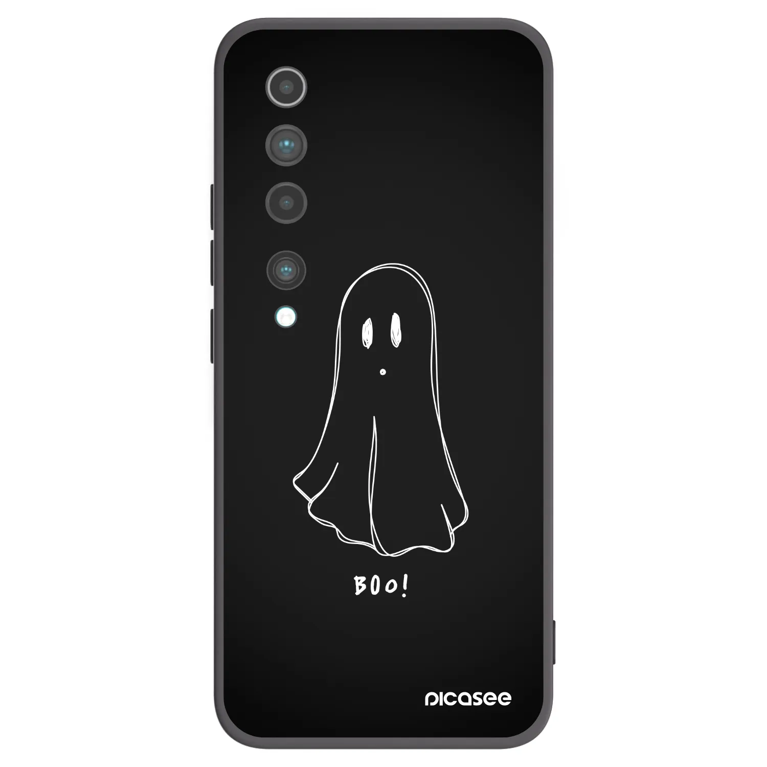 Picasee silikonový černý obal pro Xiaomi Mi 10 - Ghost 2